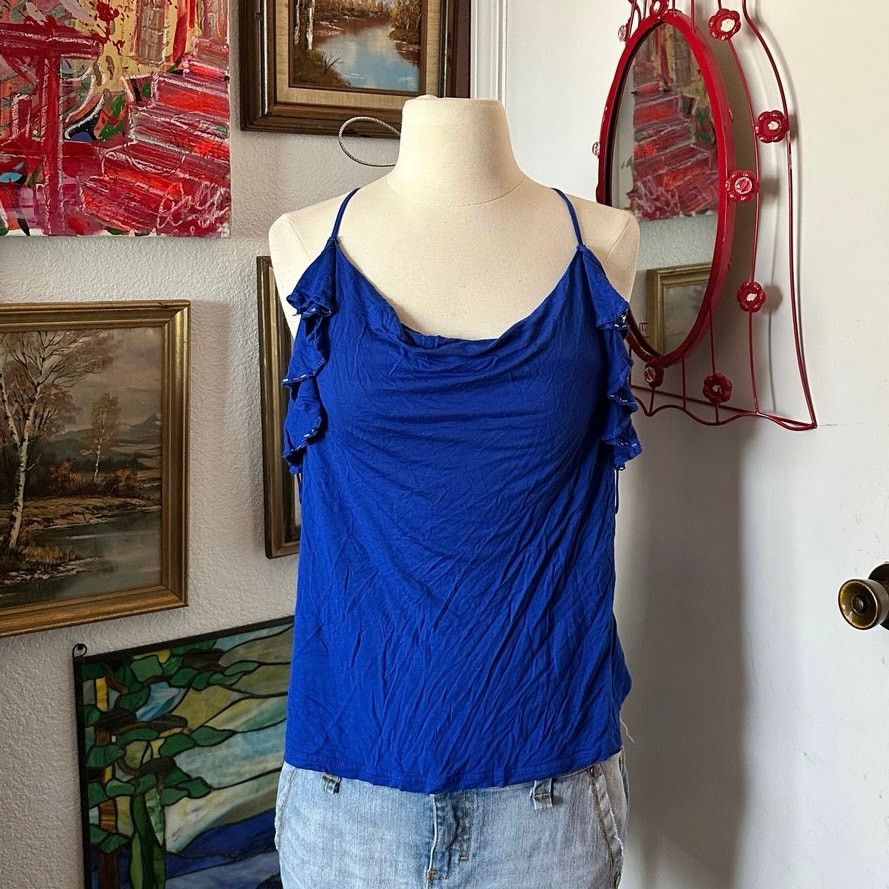 Express express navy blue tank top Size XS / US 0-2 / IT 36-38 - 1 Thumbnail