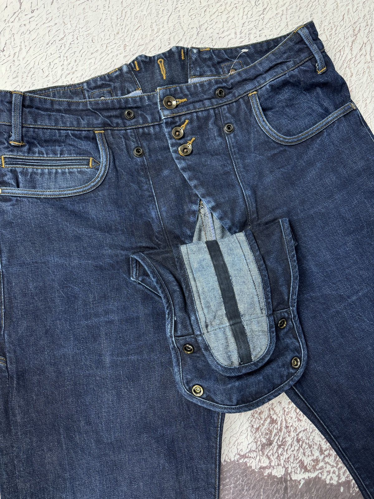 G-Star G-Star Raw KHM Loose selvedge buckle back heavy jeans Size US 34 / EU 50 - 10 Thumbnail
