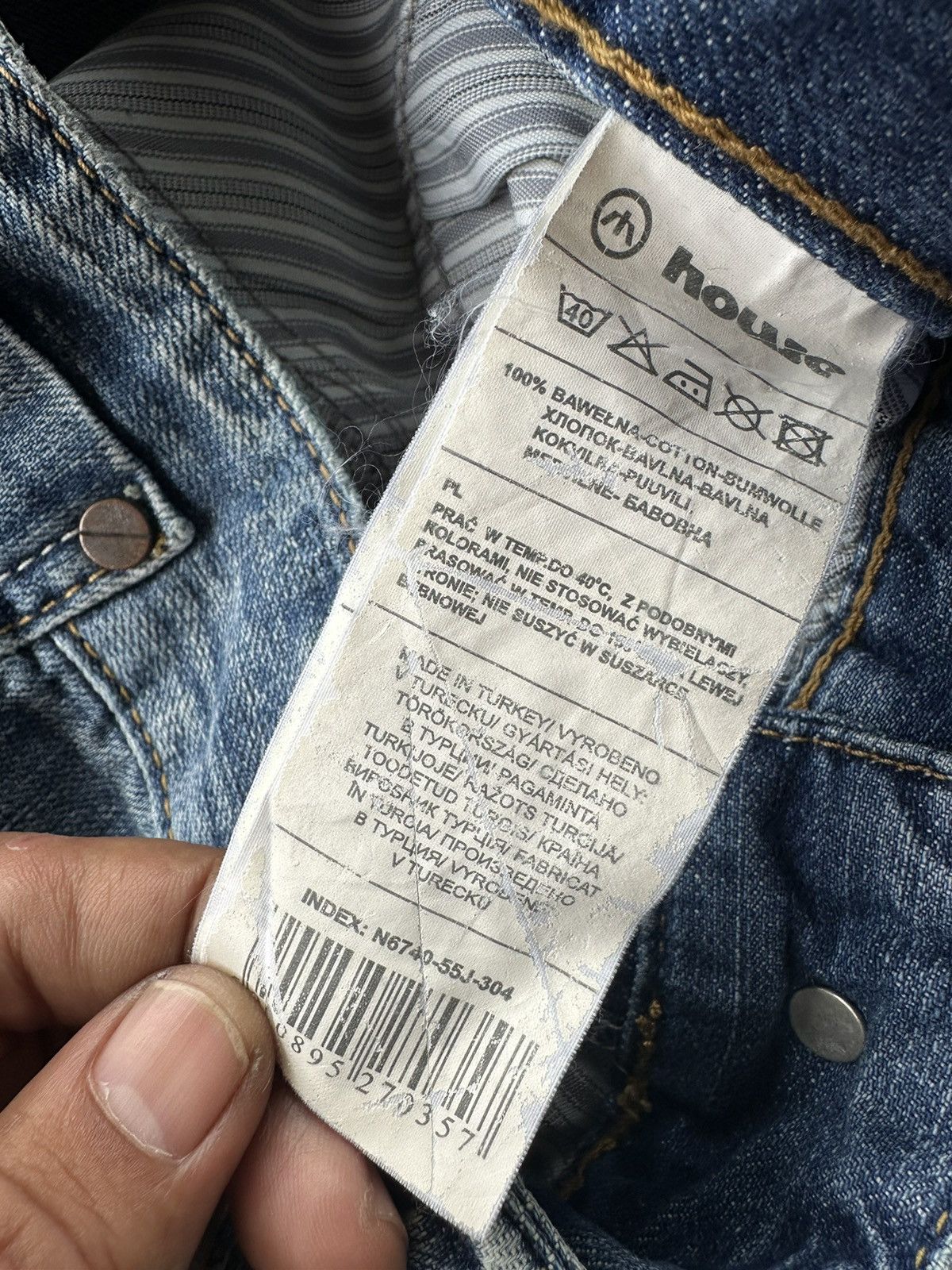 14th Addiction × If Six Was Nine House Denim Nice Faded Design Denim D104 Size US 30 / EU 46 - 14 Thumbnail