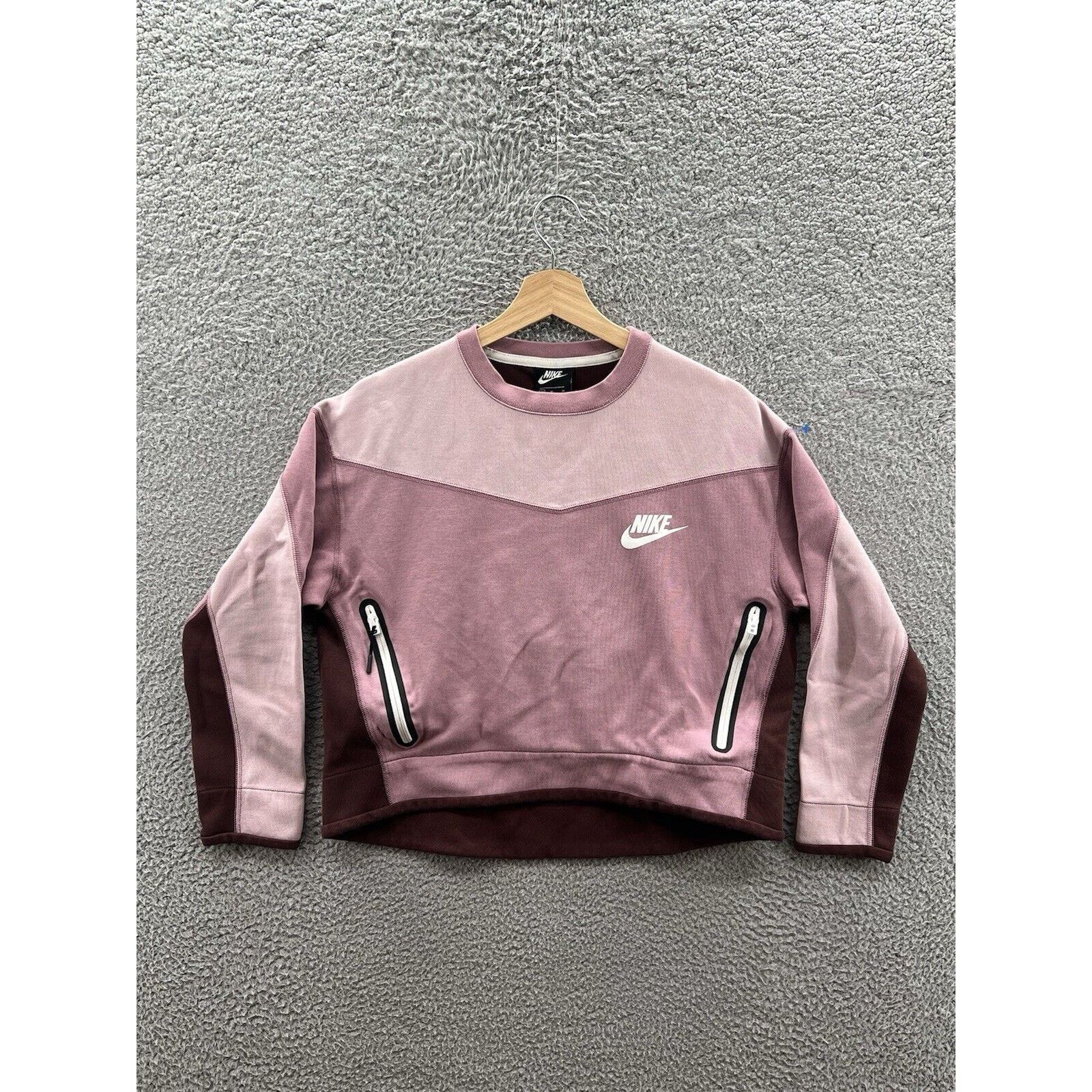 Nike Nike Tech Fleece Crewneck Cropped AR2855-515 Size Medium Size M / US 6-8 / IT 42-44 - 1 Thumbnail