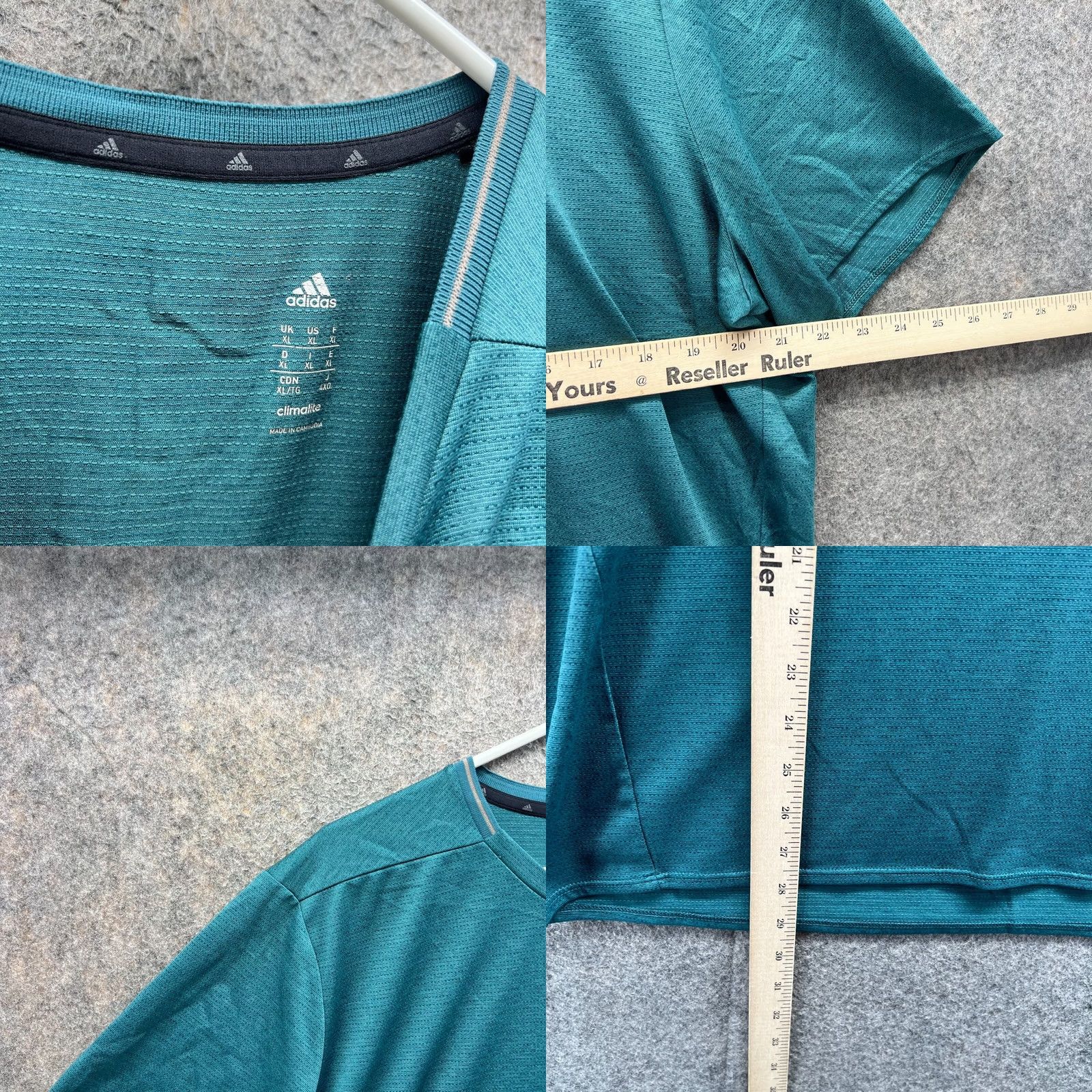 Adidas Adidas Shirt Men XL Teal Blue Athletic Climalite Crewneck Training Jersey Soccer Size US XL / EU 56 / 4 - 8 Thumbnail