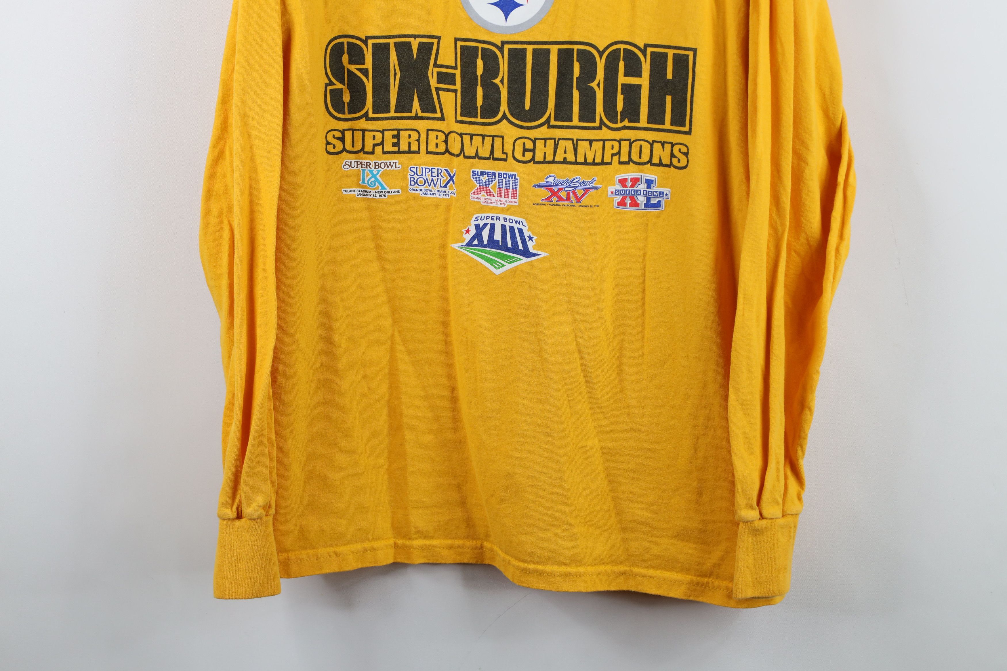 Vintage Vintage Y2K Super Bowl Champs Pittsburgh Steelers T-Shirt Size US L / EU 52-54 / 3 - 3 Thumbnail