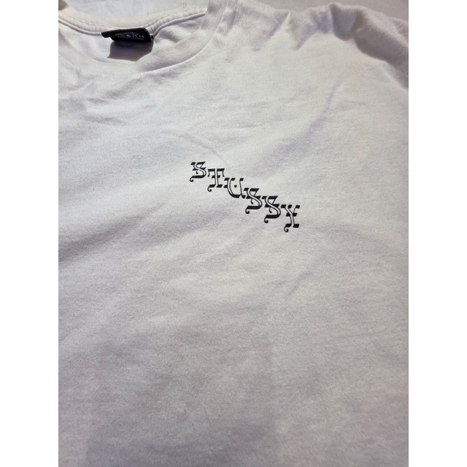 Stussy Stüssy Old Script Tee Men's Short Sleeve White Size Xl Size US XL / EU 56 / 4 - 4 Thumbnail