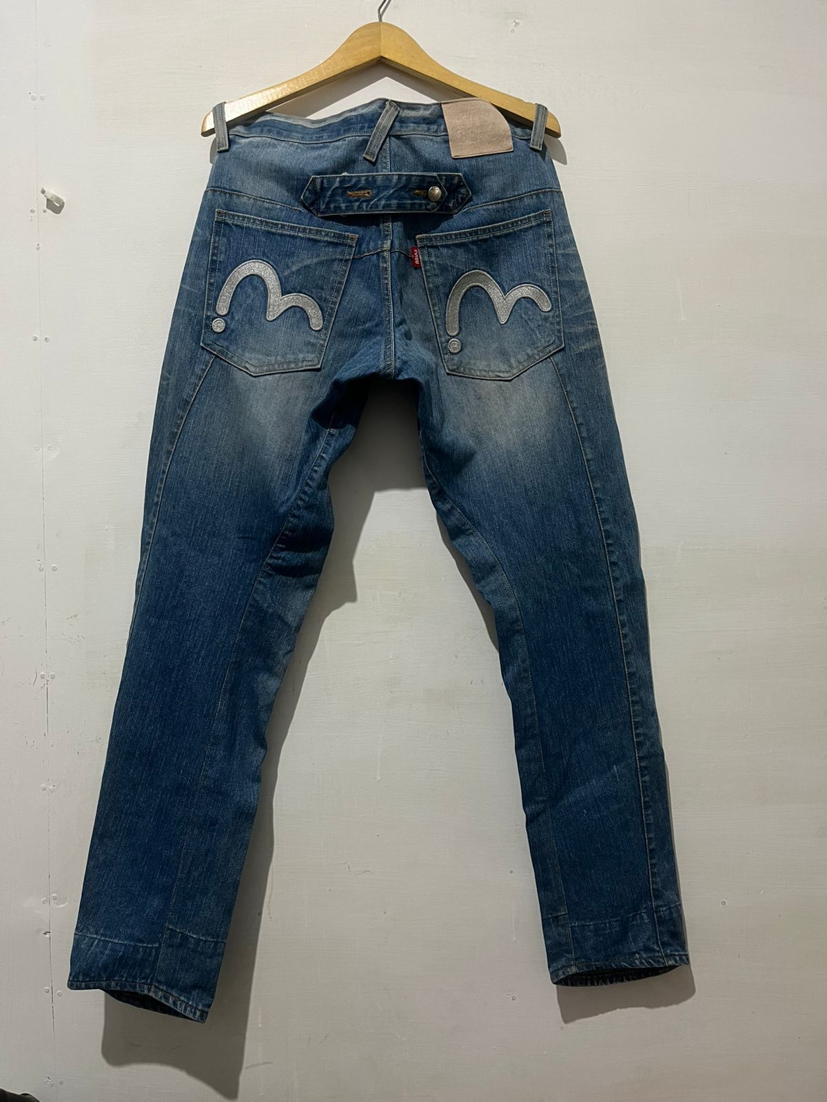 Japanese Brand Vintage Evisu Genes Denim Master Distrassed Size US 30 / EU 46 - 1 Preview