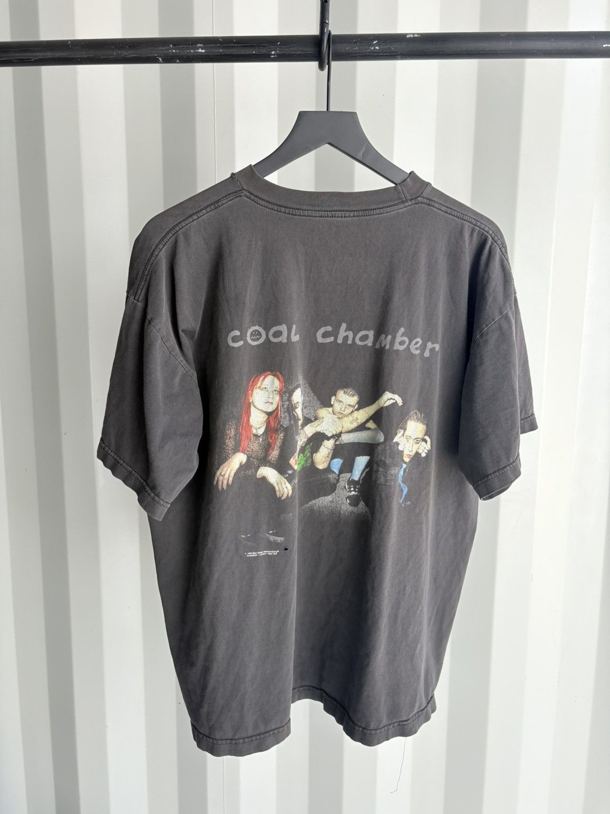 Band Tees Thrashed Coal Chamber Faded Distressed ERD GRUNGE Size US XL / EU 56 / 4 - 4 Thumbnail