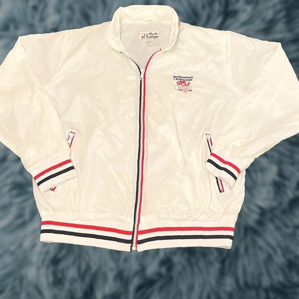 Disney VINTAGE Walt Disney World Oldsmobile Golf Classic Windbreaker Jacket USA Size L Men White Size US L / EU 52-54 / 3 - 1 Thumbnail
