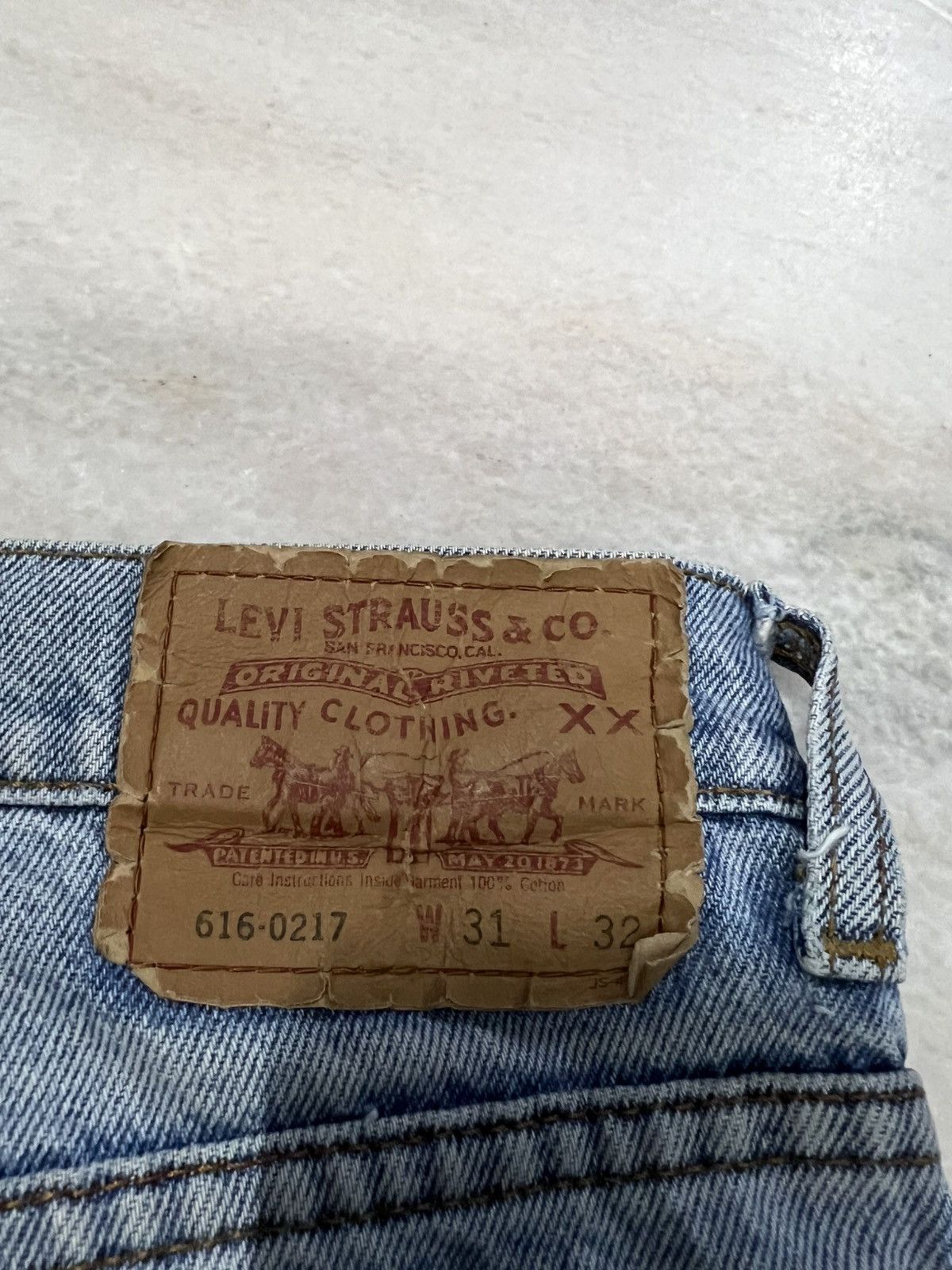 Japanese Brand × Levi's × Levi's Vintage Clothing 90’s Levis 616 Light Wash Distressed Jean Size US 29 - 16 Thumbnail