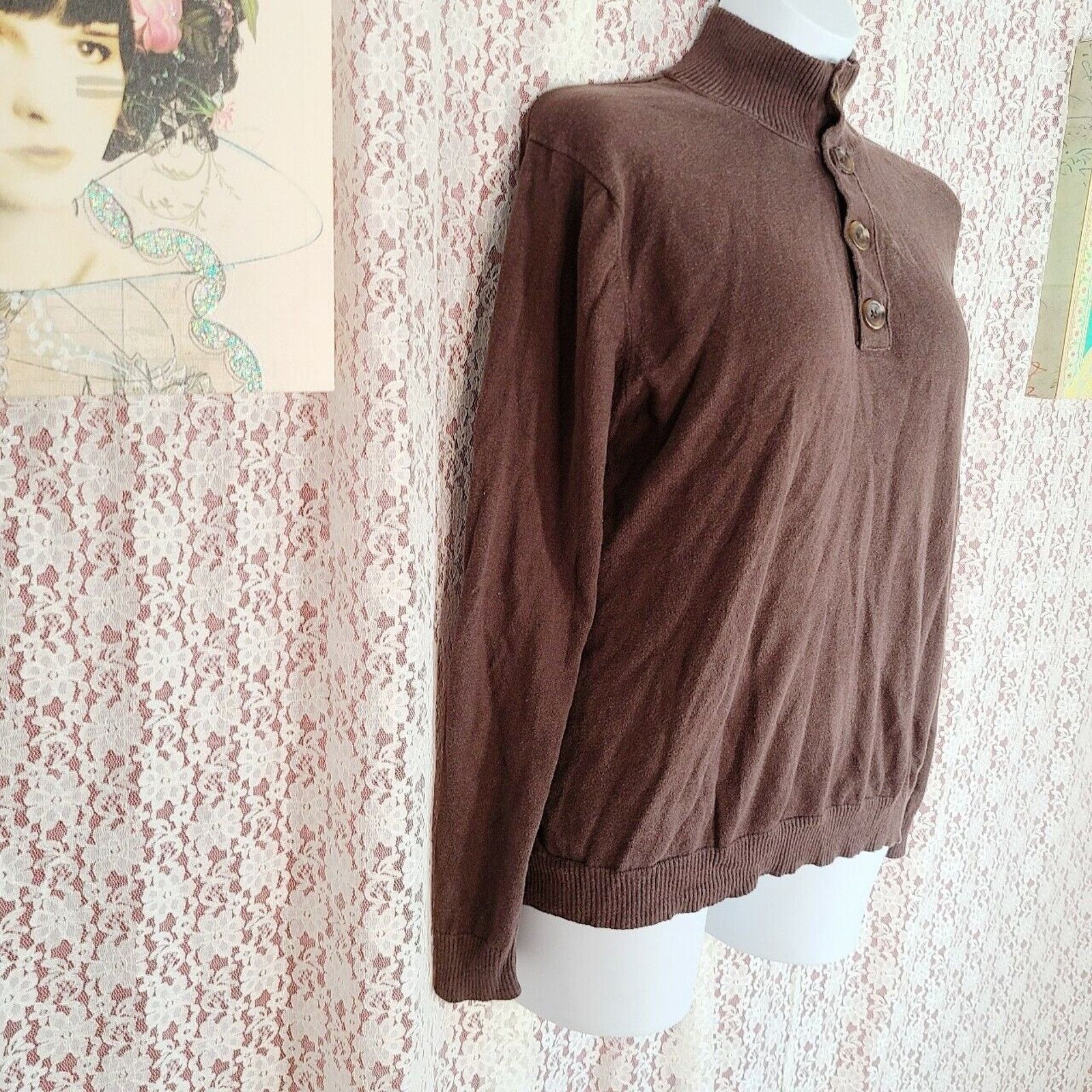 Banana Republic Banana republic faded brown pullover knit sweater Size large Size US L / EU 52-54 / 3 - 5 Thumbnail