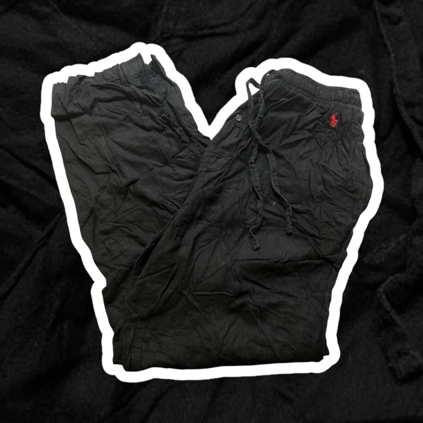 Polo Ralph Lauren Black Linen Pants