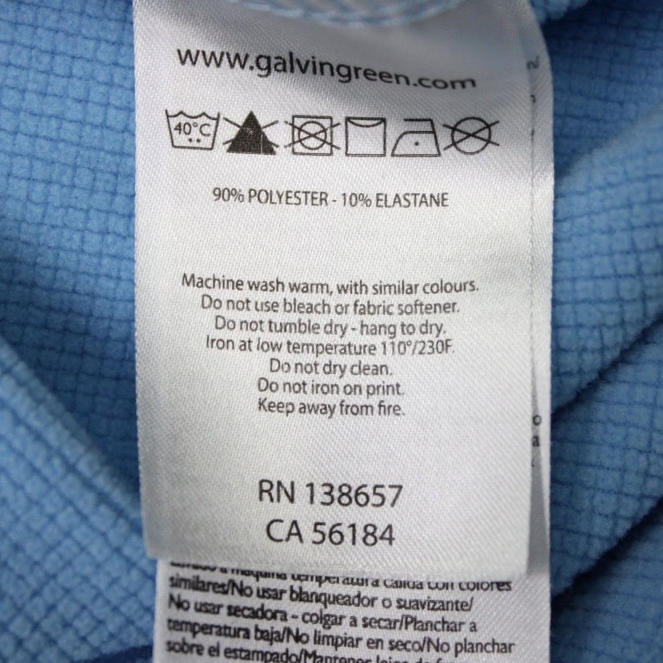 Galvin Green Galvin Green Shirt Mens XL Blue 1/4 Zip Golf Long Sleeve Polyester Stretch Size US XL / EU 56 / 4 - 7 Thumbnail