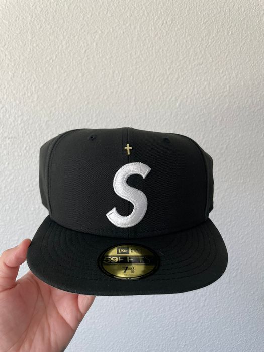 Supreme Supreme `S` Logo Gold Cross New Era | Grailed