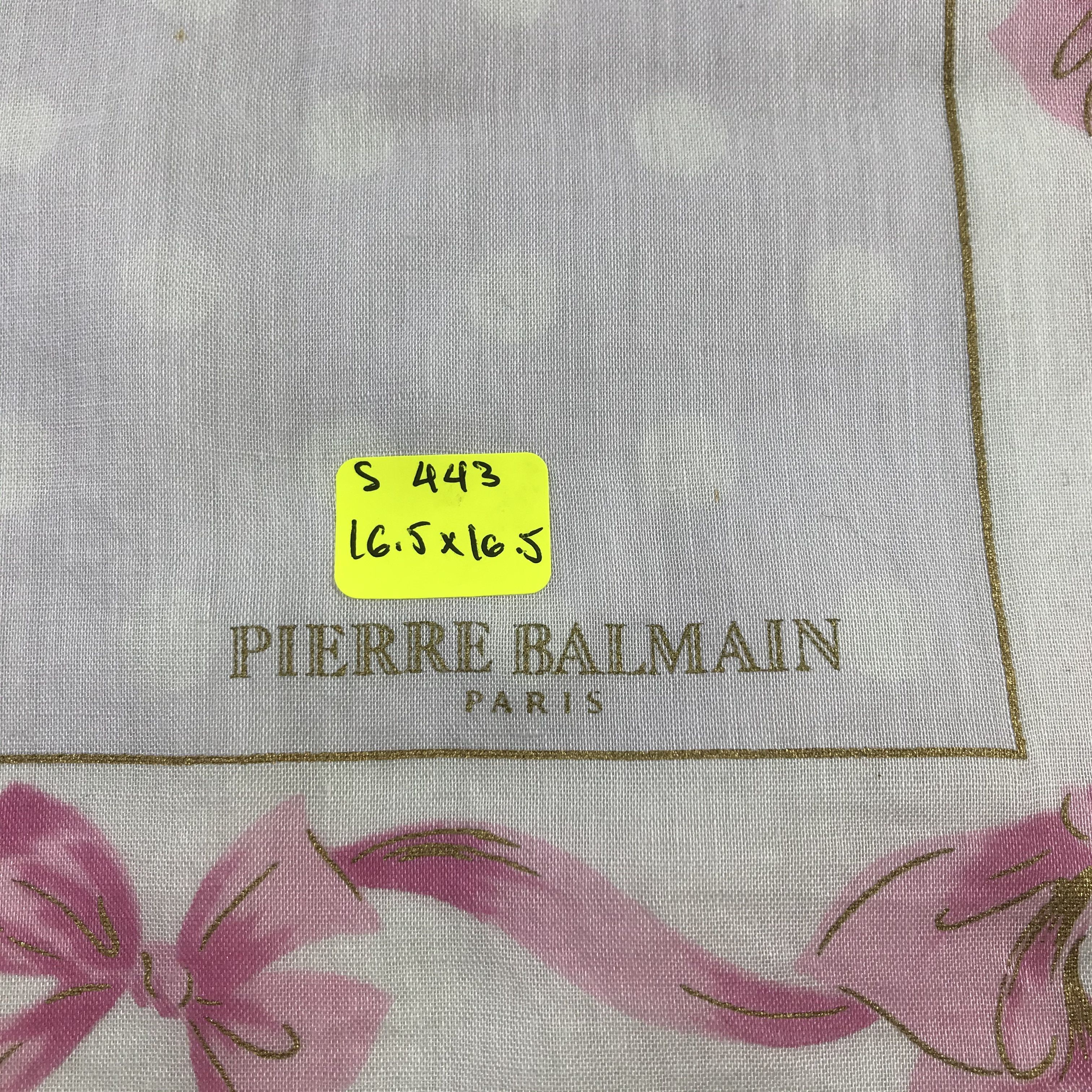 Pierre Balmain × Vintage Pierre Balmain Bandana / Handkerchief / Neckerchief - S443 Size ONE SIZE - 5 Thumbnail