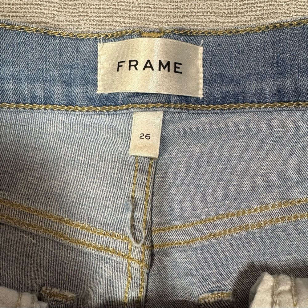Frame NWT New $198 FRAME High Waist Step Hem Straight Leg Wilson Size 26" / US 2 / IT 38 - 8 Thumbnail
