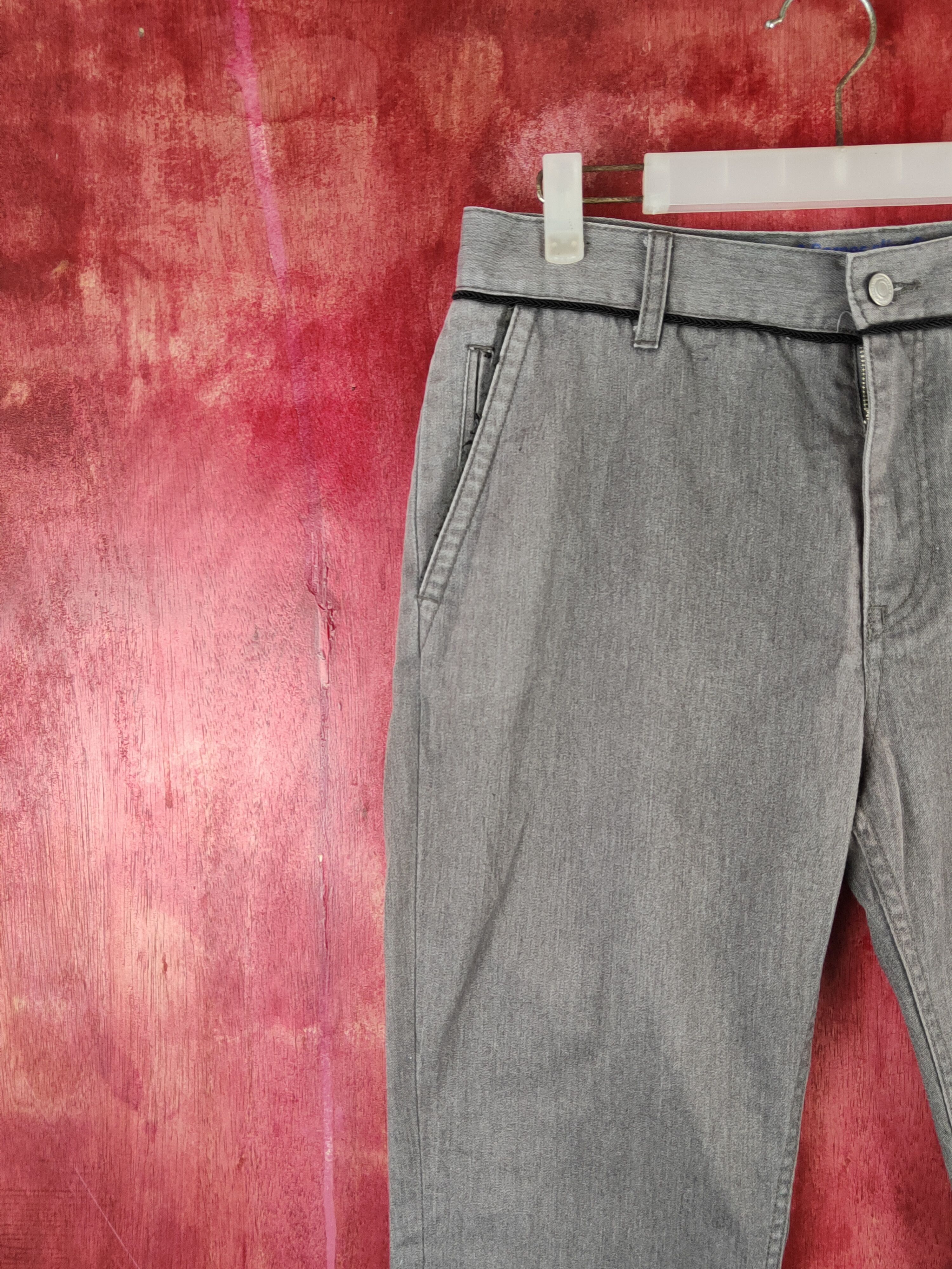 Japanese Brand × Vintage Walter & Barnes-Confirm Gray faded Casual Pants #S1462 Size 31" - 3 Thumbnail