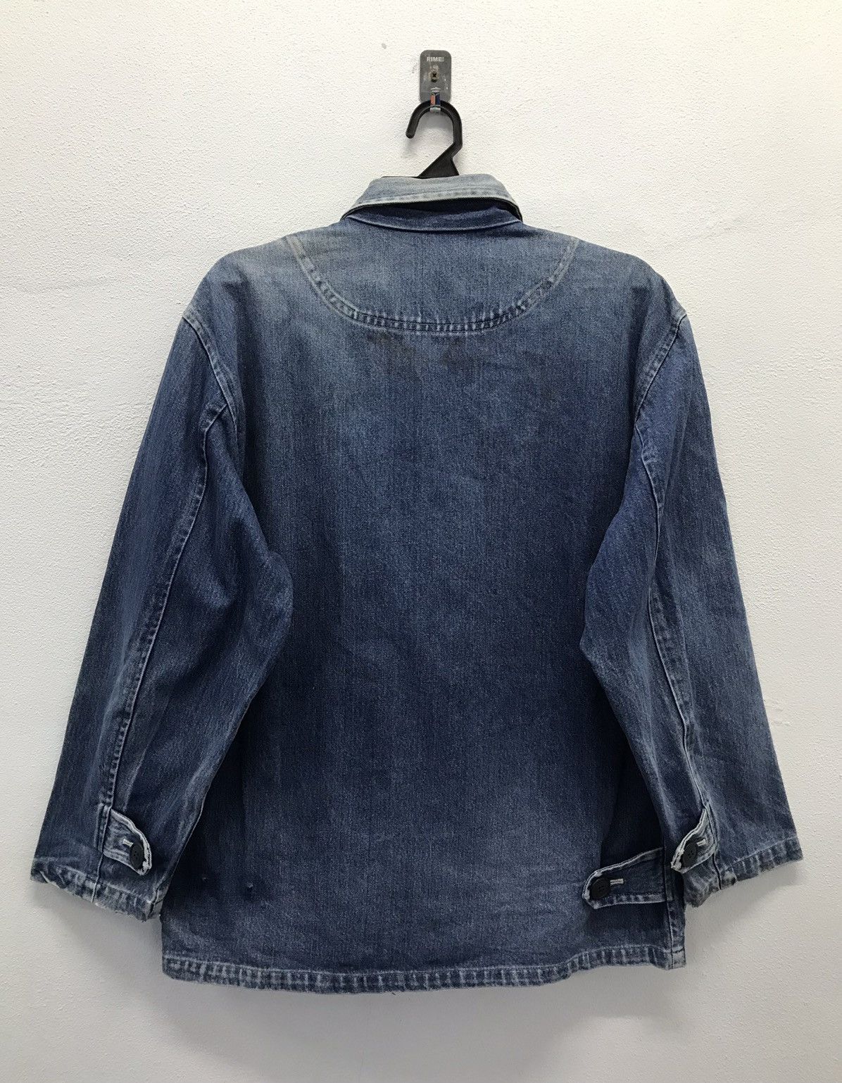 Japanese Brand Vintage Demob Men Denim Jacket Size US XL / EU 56 / 4 - 2 Thumbnail