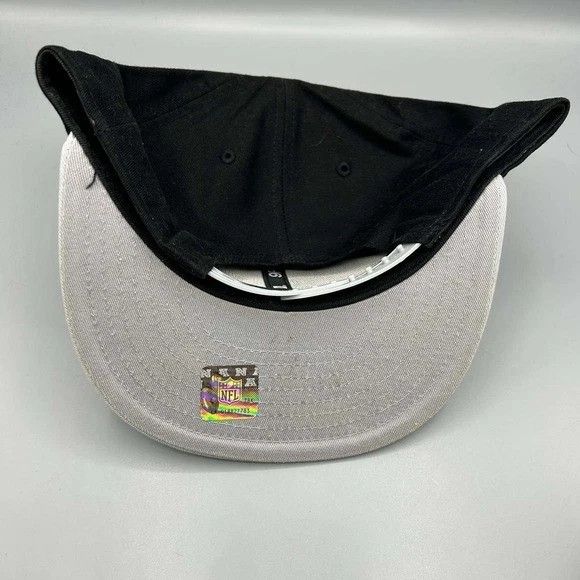 New Era Las Vegas Raiders Hat Men Black Gray Snap Back Cap Cotton Size ONE SIZE - 3 Thumbnail