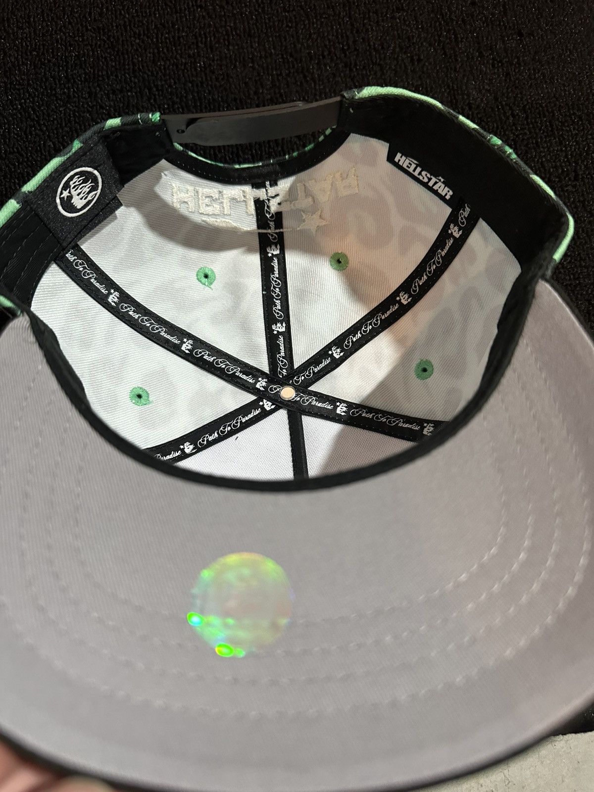 HELLSTAR Hellstar Green CheetahPrint Snapback Size ONE SIZE - 3 Thumbnail