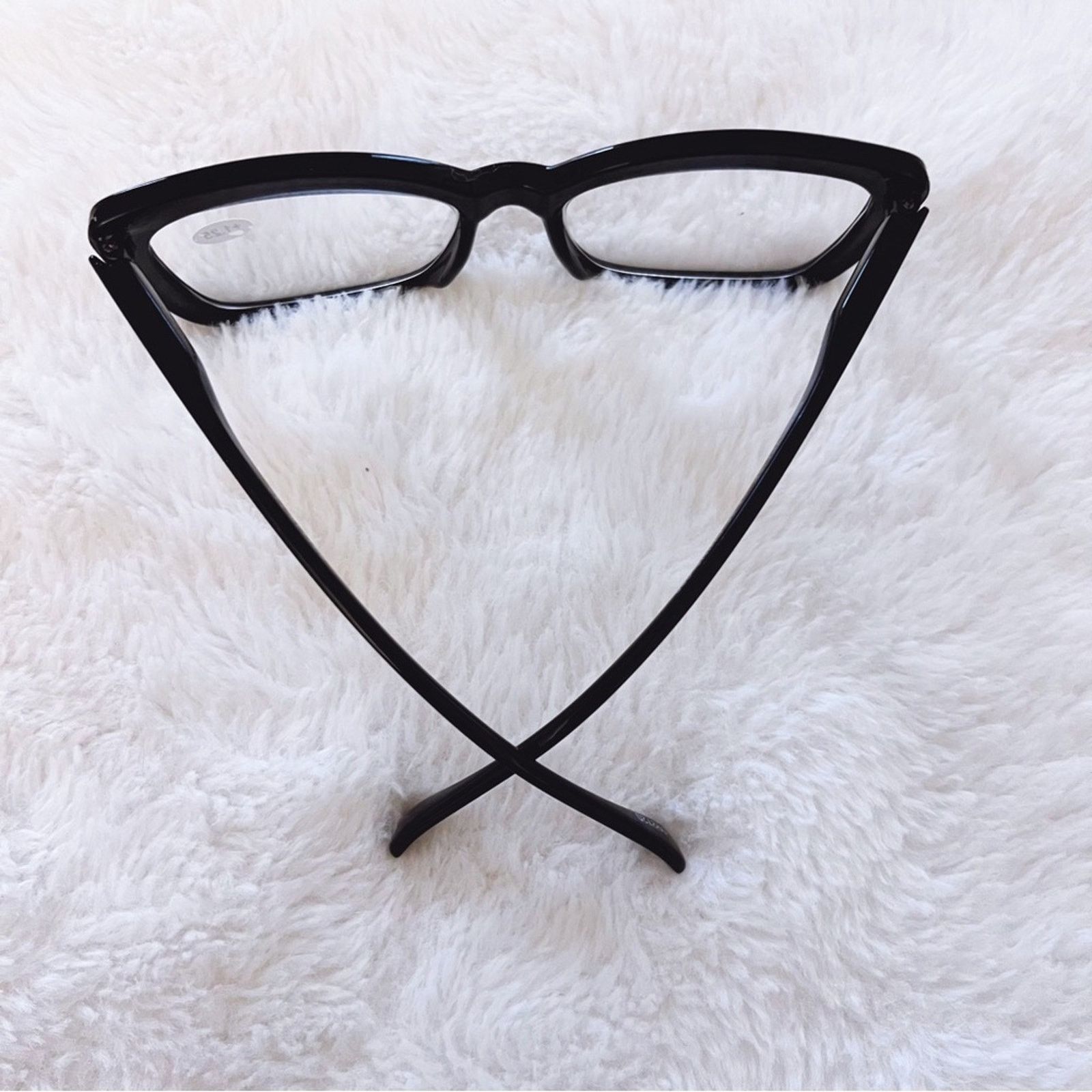 Other Leila Black Cateye Oversized Reader Glasses Size ONE SIZE - 8 Thumbnail