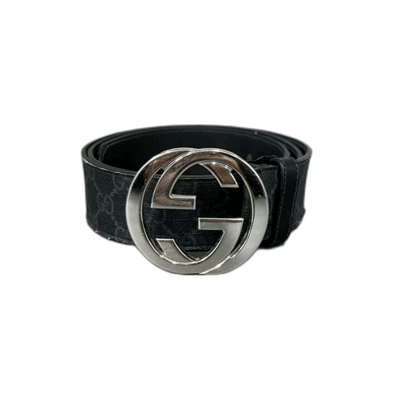 Gucci Gucci Waist Belt with Silver Logo Size ONE SIZE - 1 Thumbnail