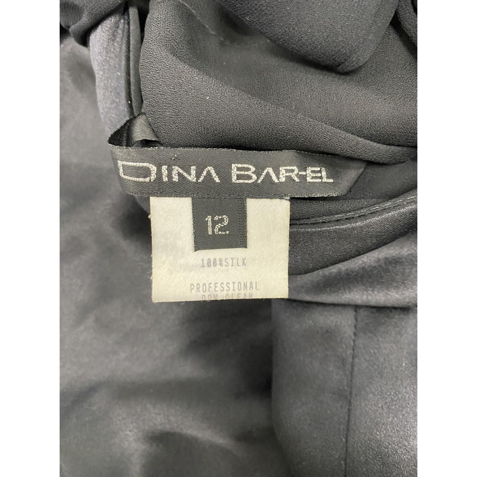 Dana Lee Dina Bar-el Balgown Cocktail Dress USA made Black 12 A000622 Size XL / US 12-14 / IT 48-50 - 8 Thumbnail