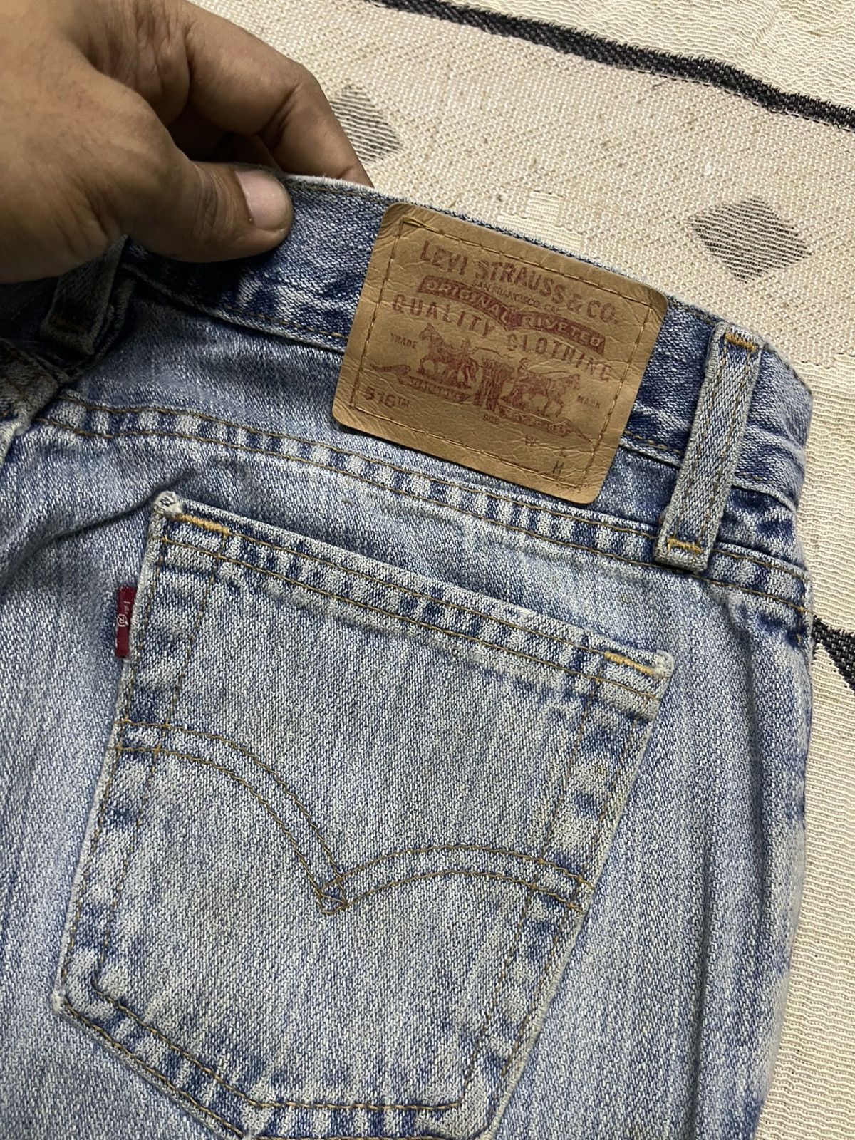 Levi's VINTAGE LEVIS 518 SUPER LOW BOOTCUT JEANS MADE IN USA Size 28" / US 6 / IT 42 - 15 Thumbnail