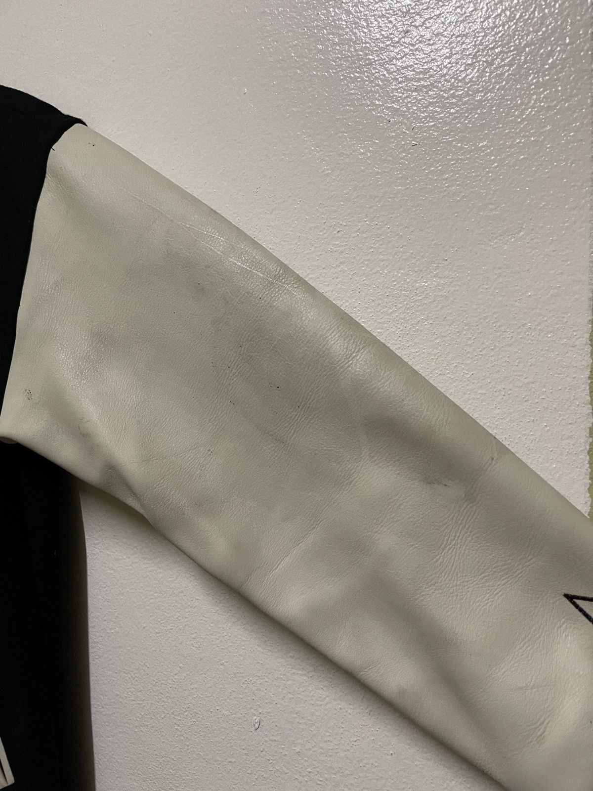 Japanese Brand Brth:Breath / Number Nine Varsity Leather Jacket Size US L / EU 52-54 / 3 - 7 Thumbnail
