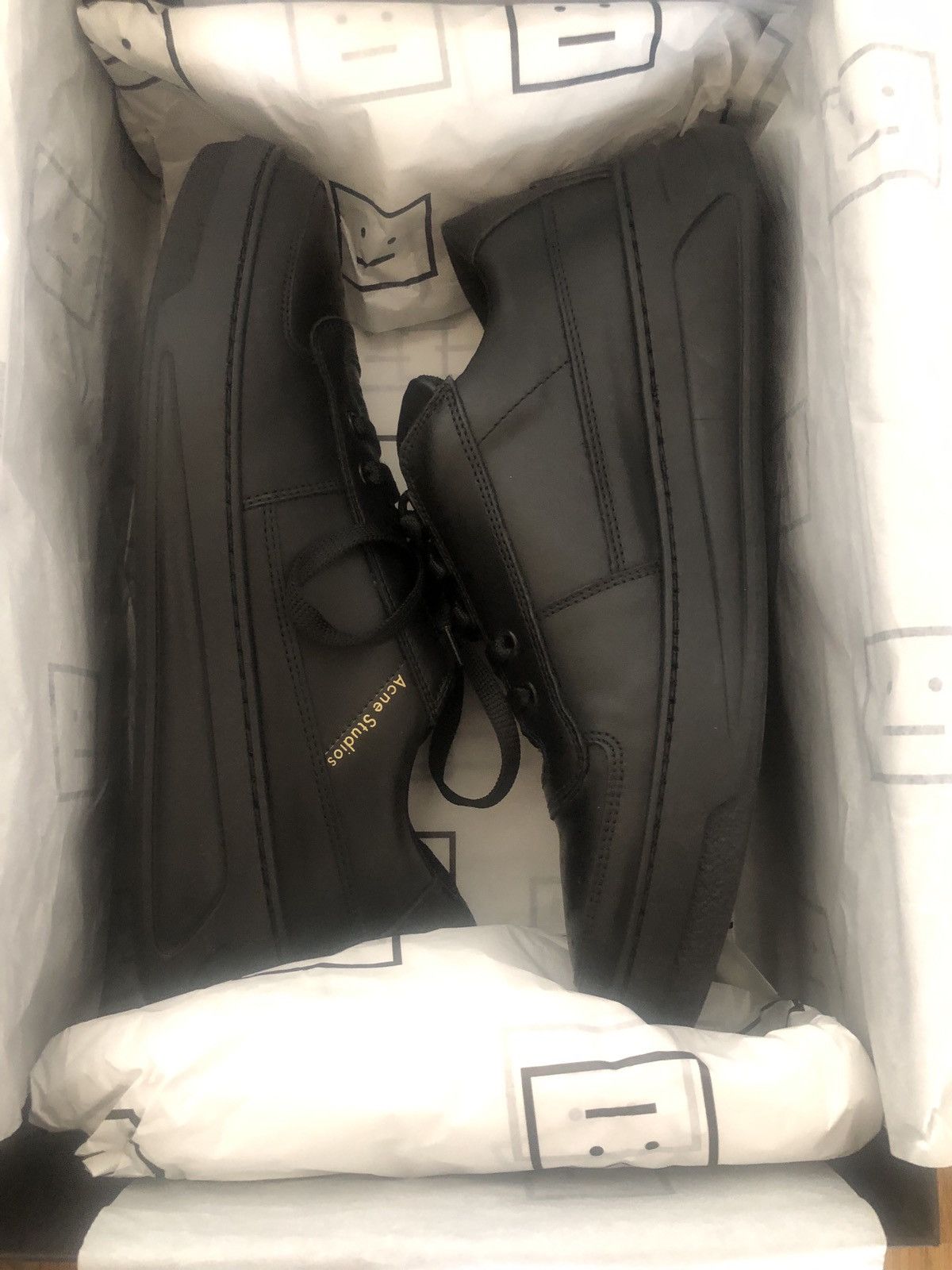 Acne Studios Acne, Black, Lace up sneakers Size US 7.5 / EU 40-41 - 1 Thumbnail
