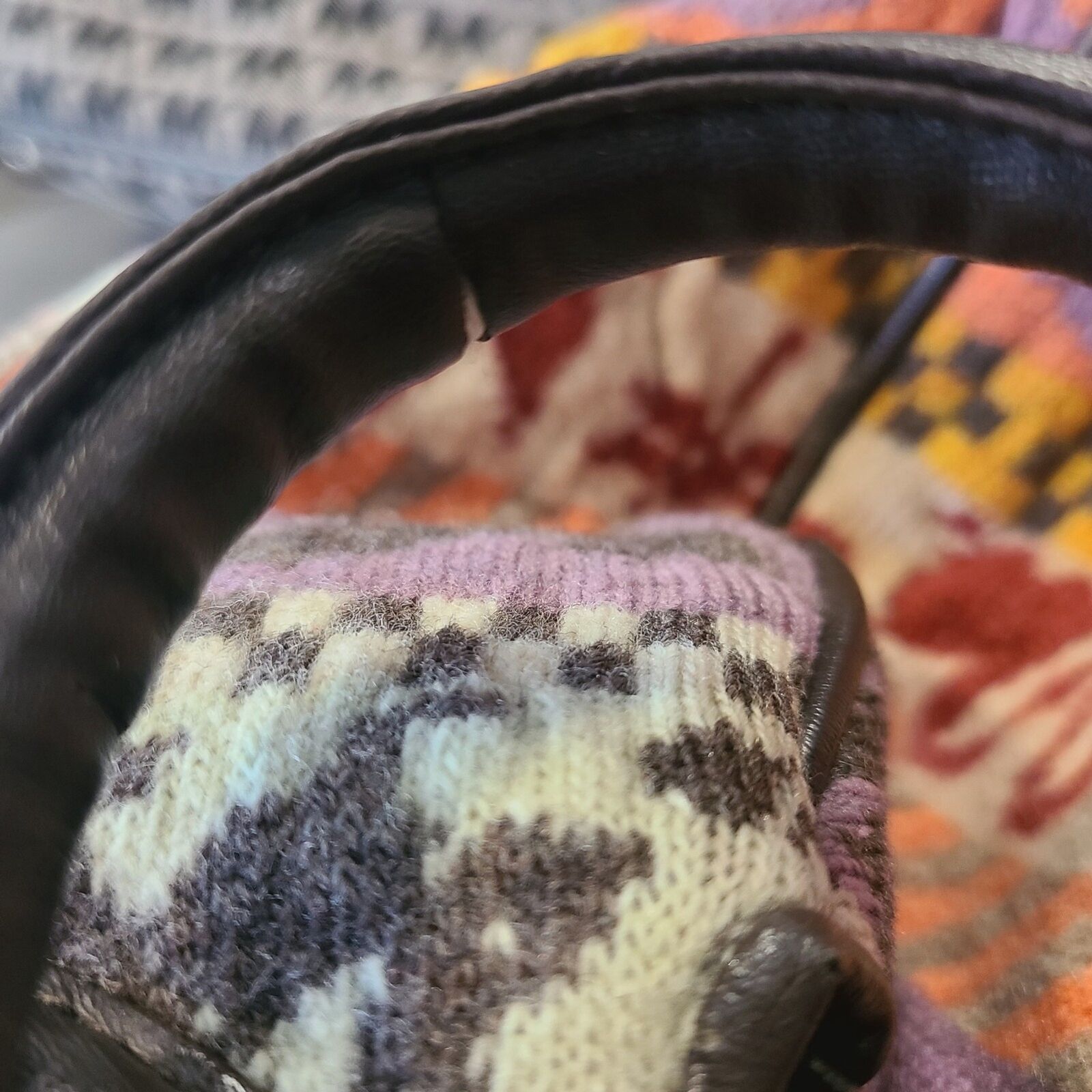 Stella McCartney Stella McCartney RARE Aztec Tweed & Vegan Leather Large Bag Size ONE SIZE - 9 Thumbnail