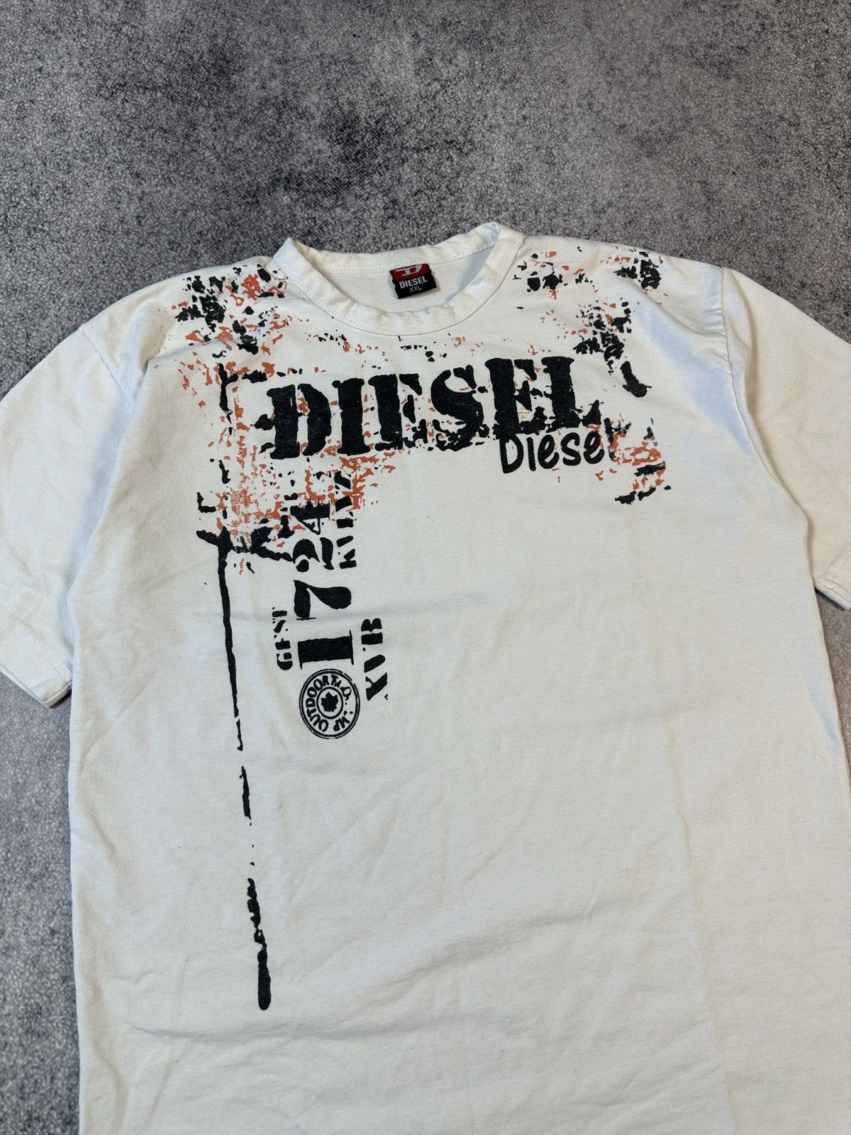 Diesel Y2K Vintage Diesel Logo T-shirt Streetwear Opium Style Rare Size US XL / EU 56 / 4 - 2 Thumbnail