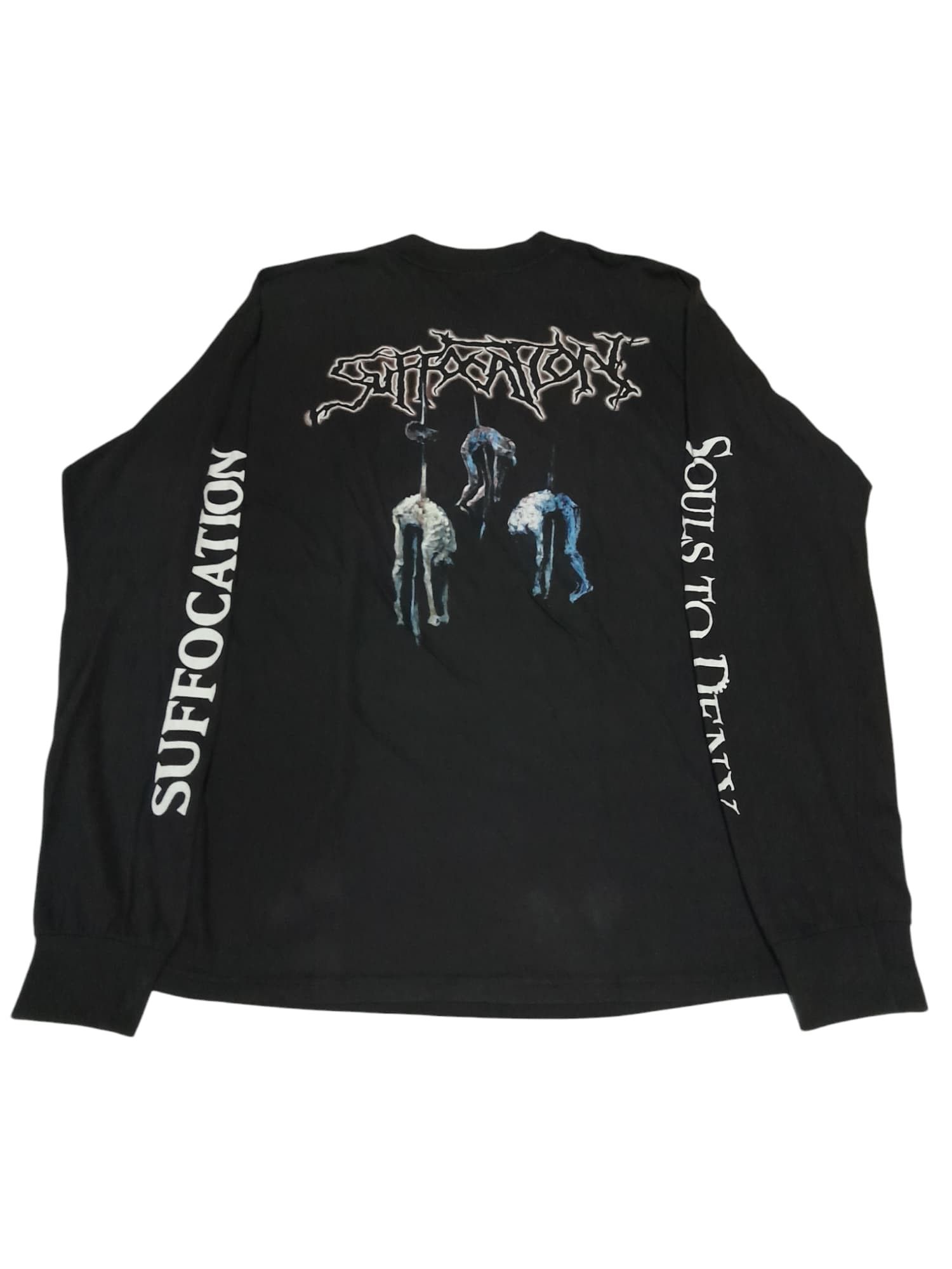 Band Tees Vintage Suffocation "Souls To Deny" Longsleeve Shirt Size US M / EU 48-50 / 2 - 4 Thumbnail