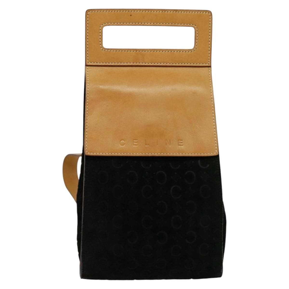 Celine CELINE C Macadam Canvas Shoulder Bag Suede Black Size ONE SIZE - 2 Thumbnail
