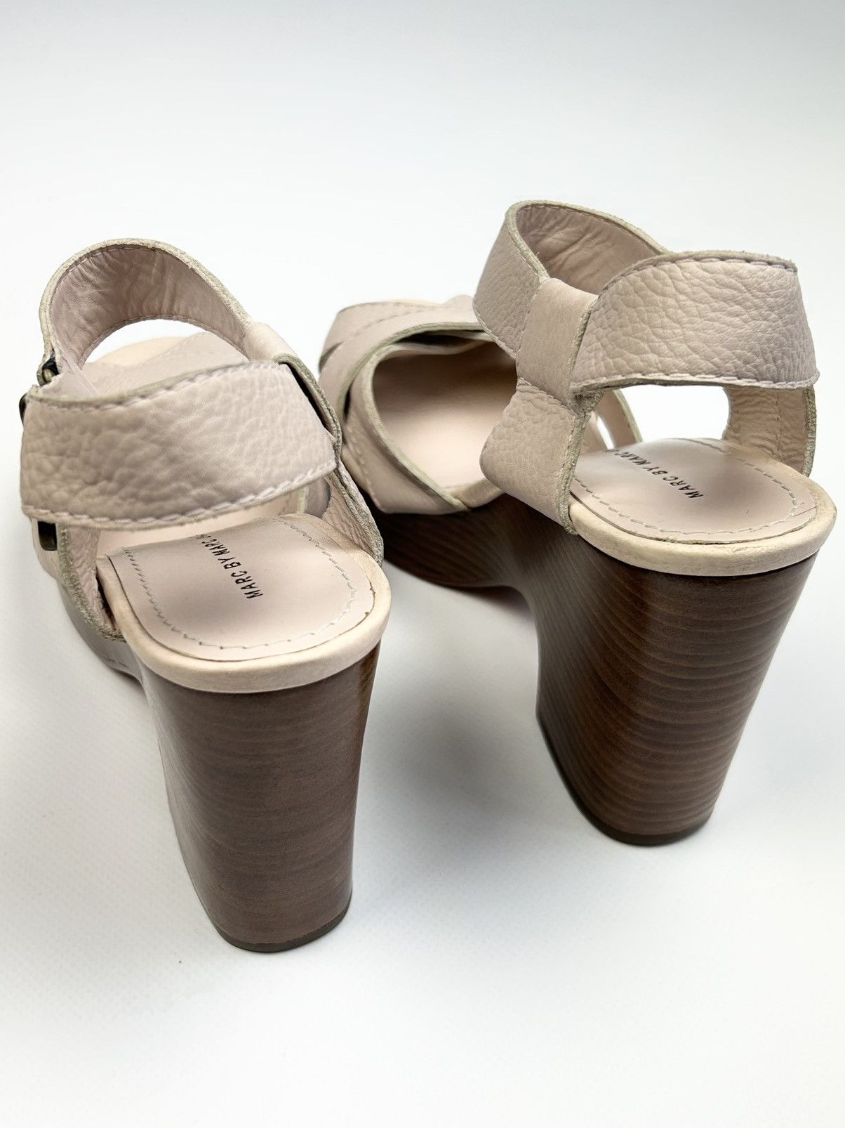 Marc by Marc Jacobs × Vintage Luxury Marc Jacobs Pink Leather Platform Sandals Size US 9 / IT 39 - 6 Thumbnail