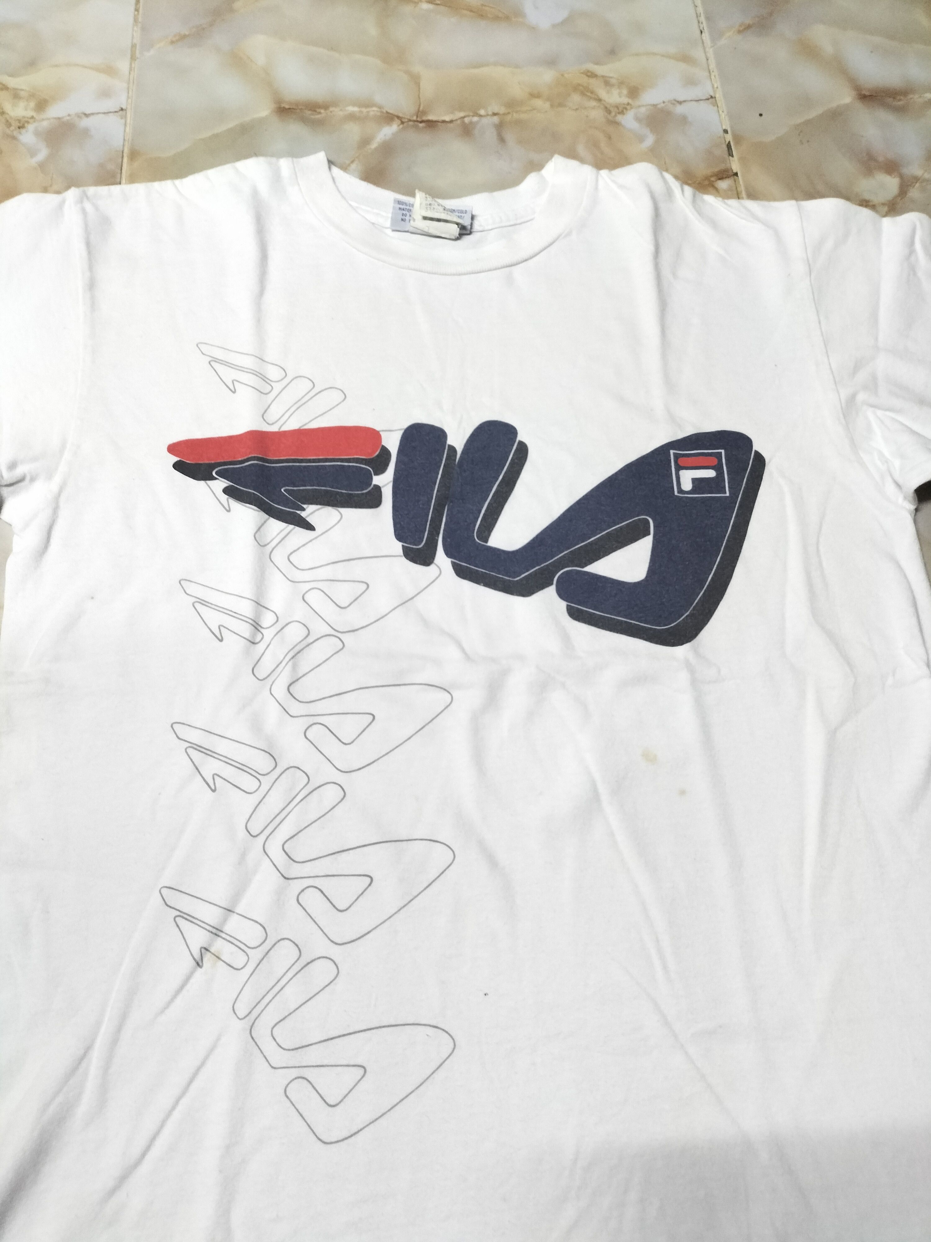 Fila × Vintage Vintage 90s Fila T-shirt Logo Sportswear Size US M / EU 48-50 / 2 - 3 Thumbnail