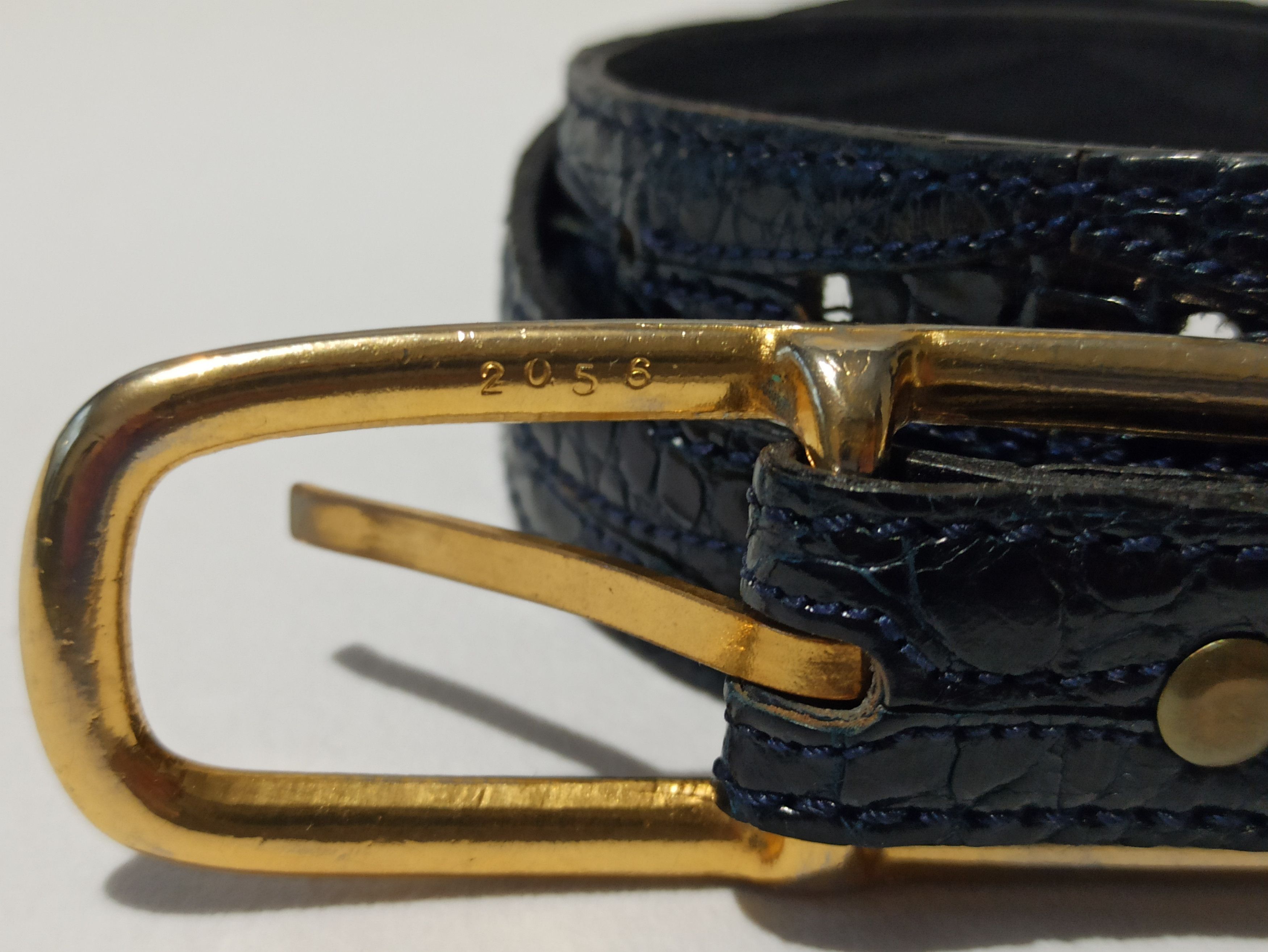Designer × Leather × Vintage vintage crocodile leather women belt Size ONE SIZE - 3 Thumbnail