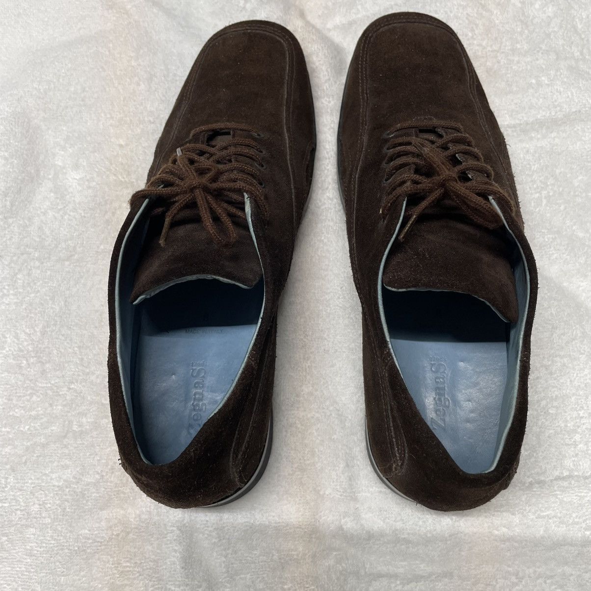 Ermenegildo Zegna ZEGNA SPORT Brown Suede Oxford Shoes Size US 9 / EU 42 - 6 Thumbnail