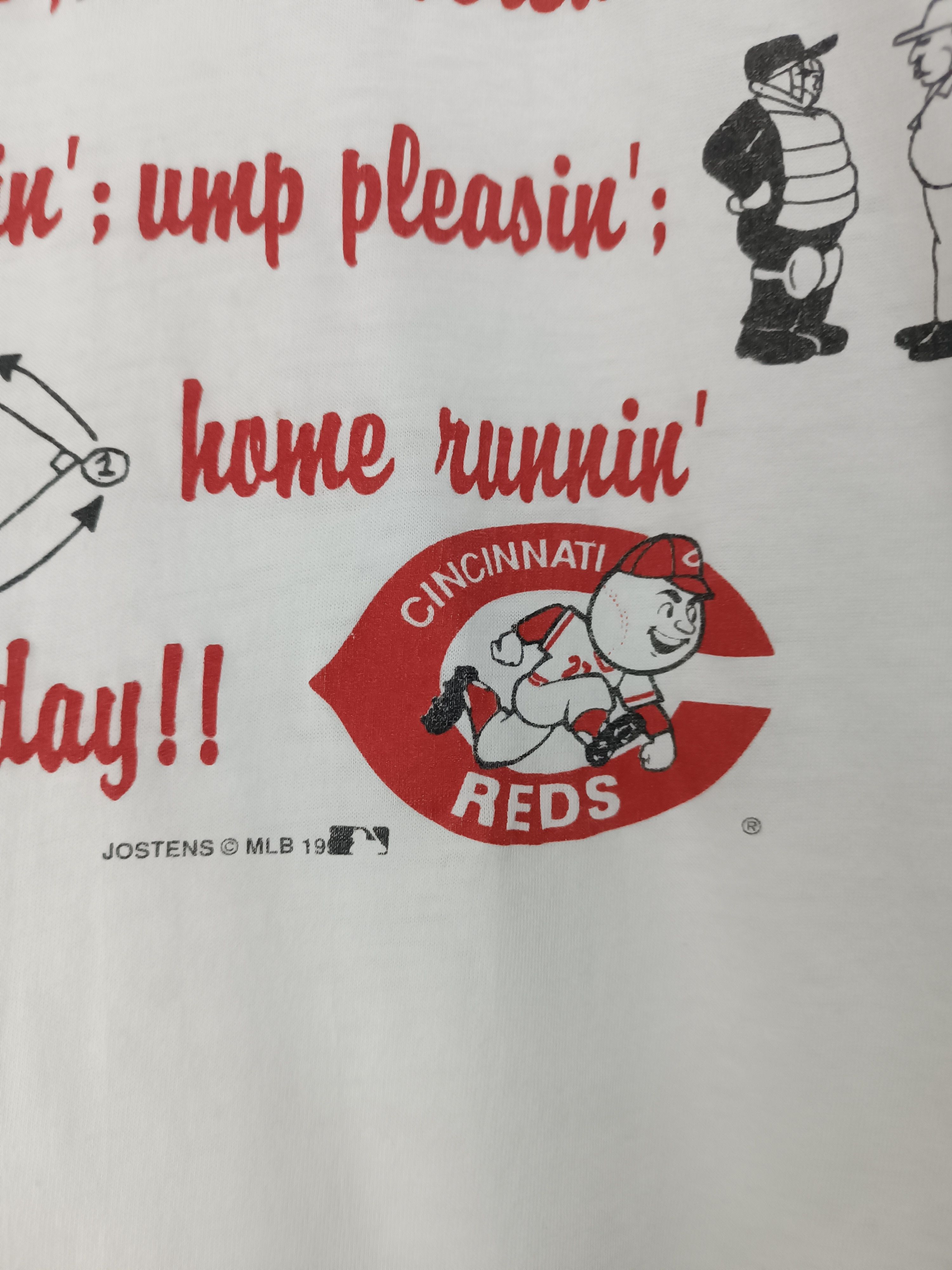 MLB THRASHED FADED VINTAGE 90'S CINCINNATI REDS HARD HITTIN MLB Size US XL / EU 56 / 4 - 11 Thumbnail