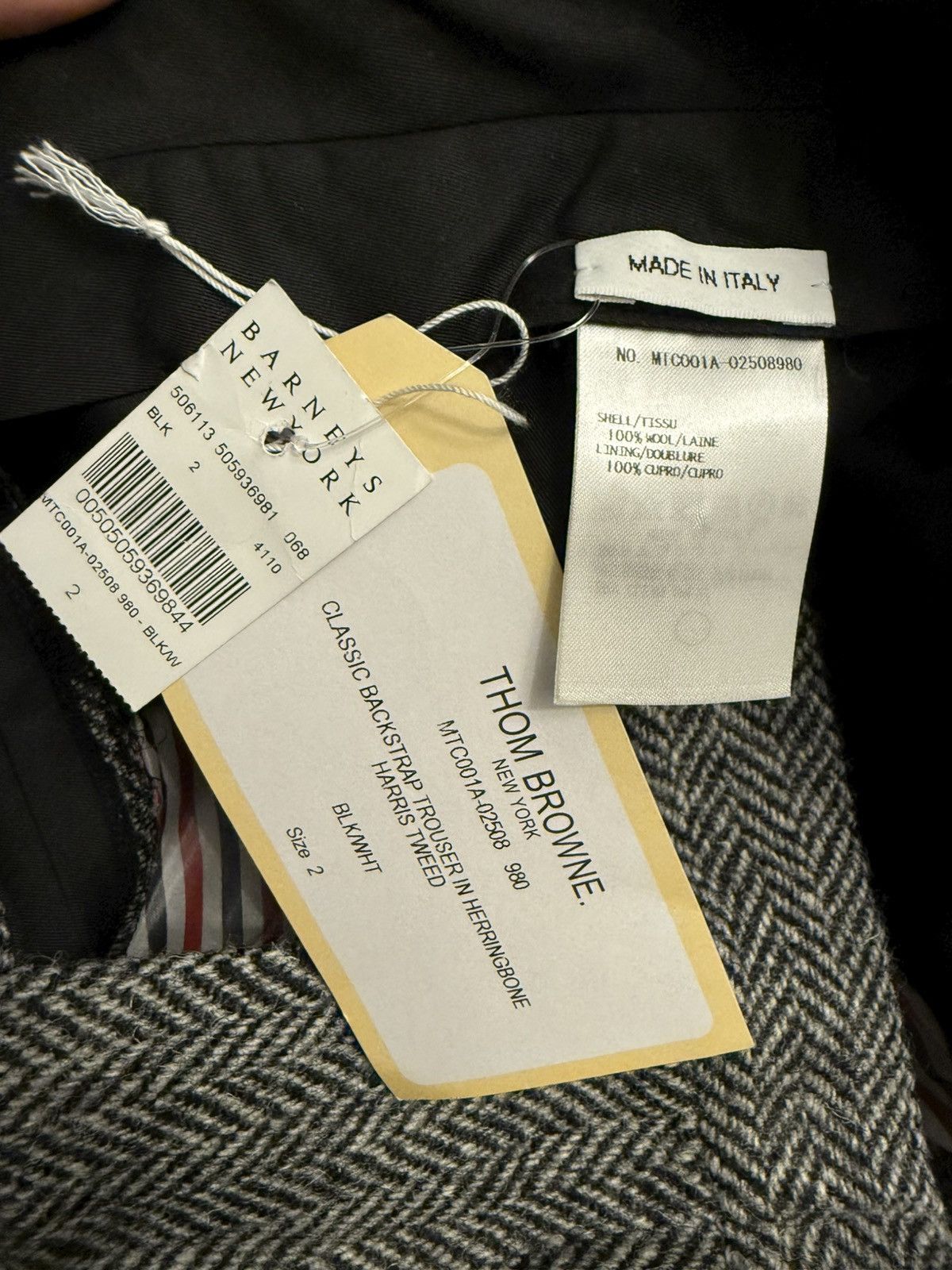 Thom Browne Classic Backstrap Trouser in Herringbone Harris Tweed Size US 32 / EU 48 - 5 Thumbnail