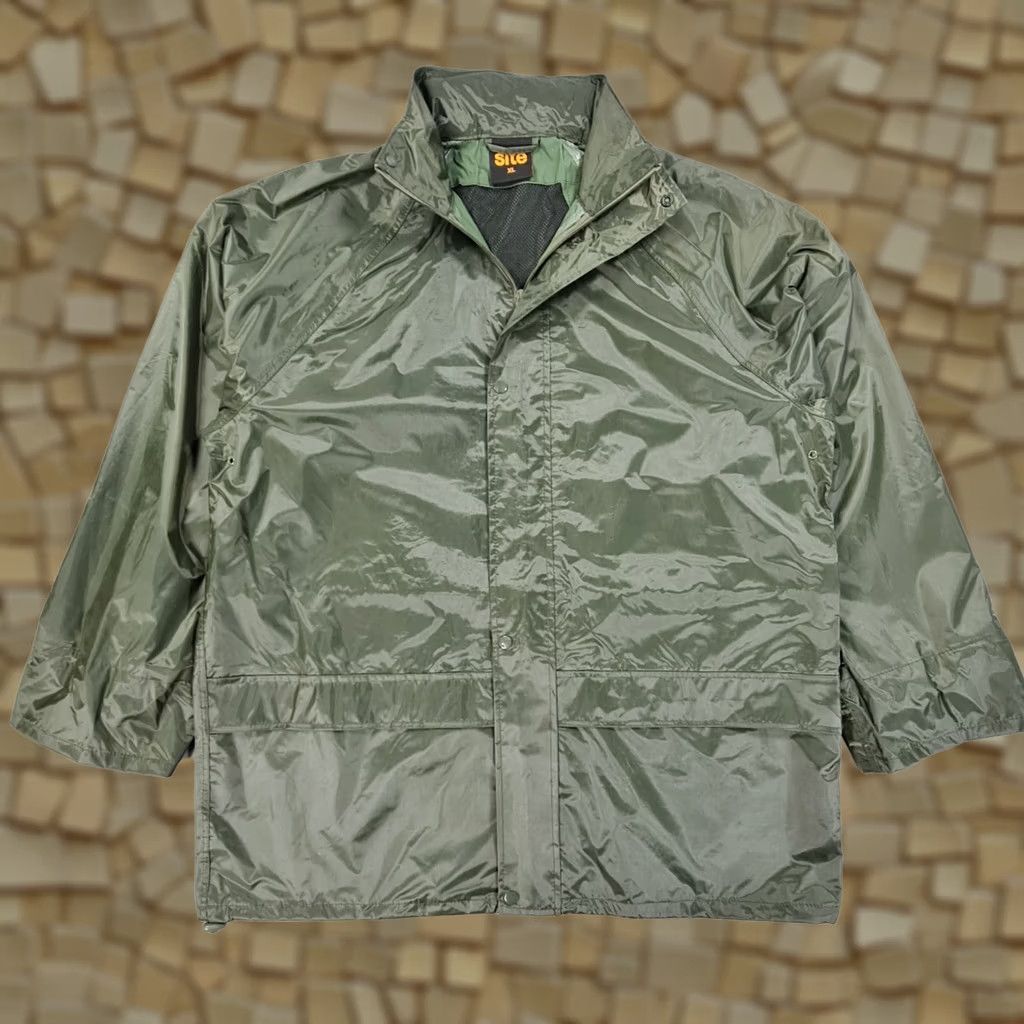 Rains Site Jacket Womens XL Mens Rain Green Hooded Gambrill Full Zip Lightweight Size XL / US 12-14 / IT 48-50 - 1 Thumbnail