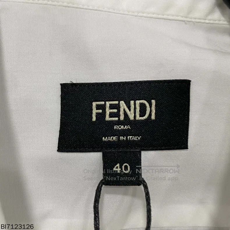 Fendi Fendi size 40 Cotton logo shirt Size US S / EU 44-46 / 1 - 6 Thumbnail
