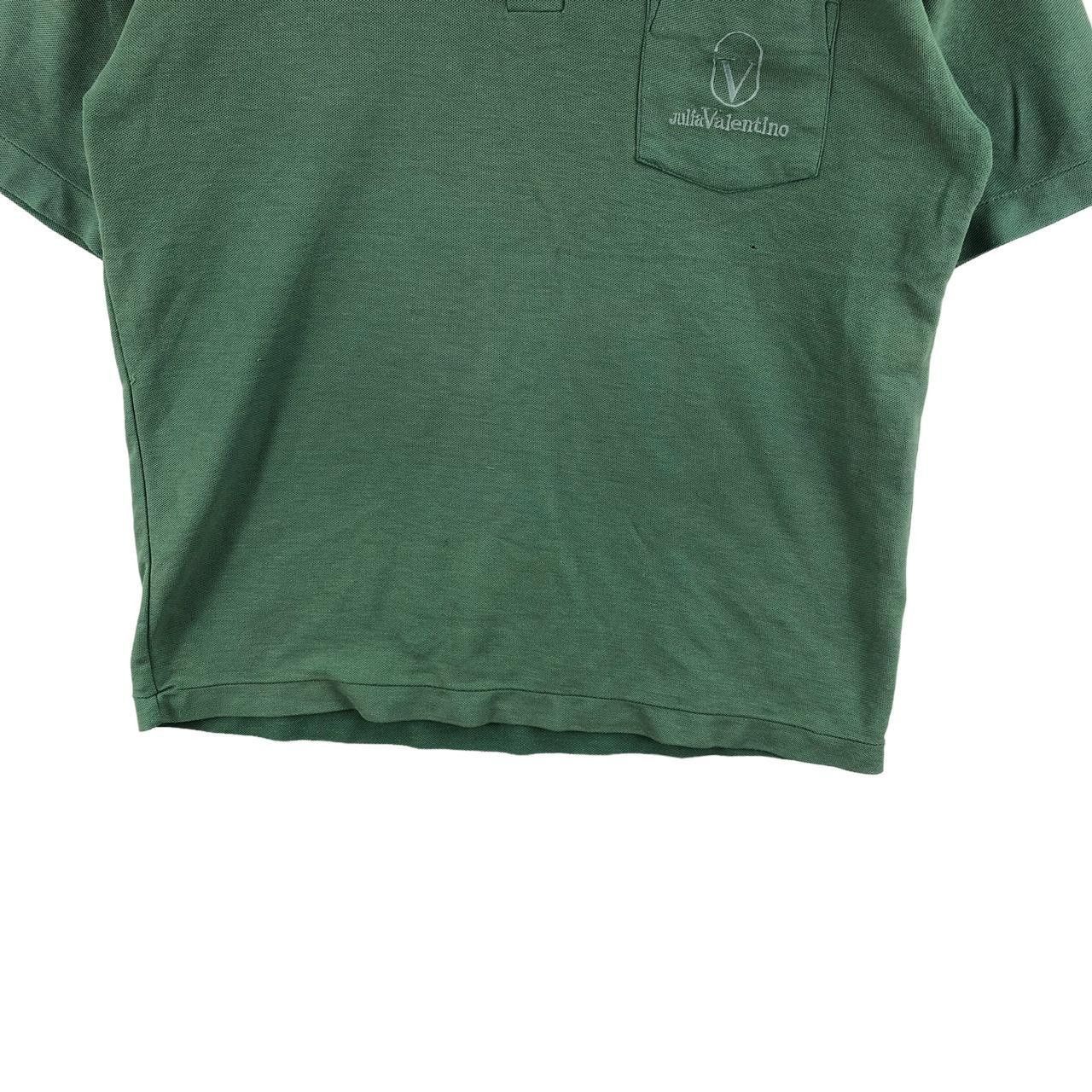 Vintage Vintage JULIA VALENTINO ITALY Embroidered Polo Tee Shirt Size L / US 10 / IT 46 - 4 Thumbnail