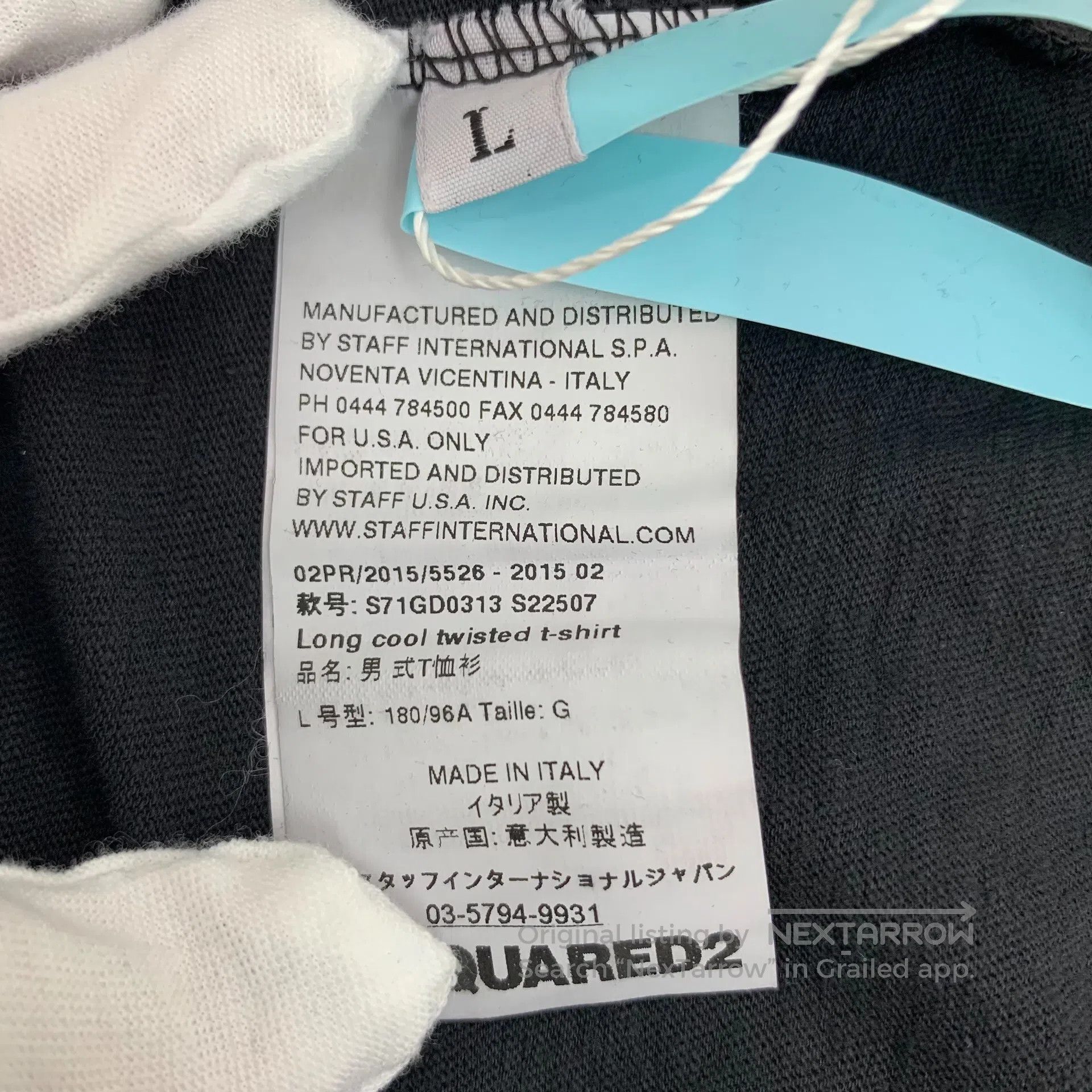 Dsquared2 Dsquared2 Black Hole Letter American Flag Print Cotton Rou Size US L / EU 52-54 / 3 - 8 Thumbnail