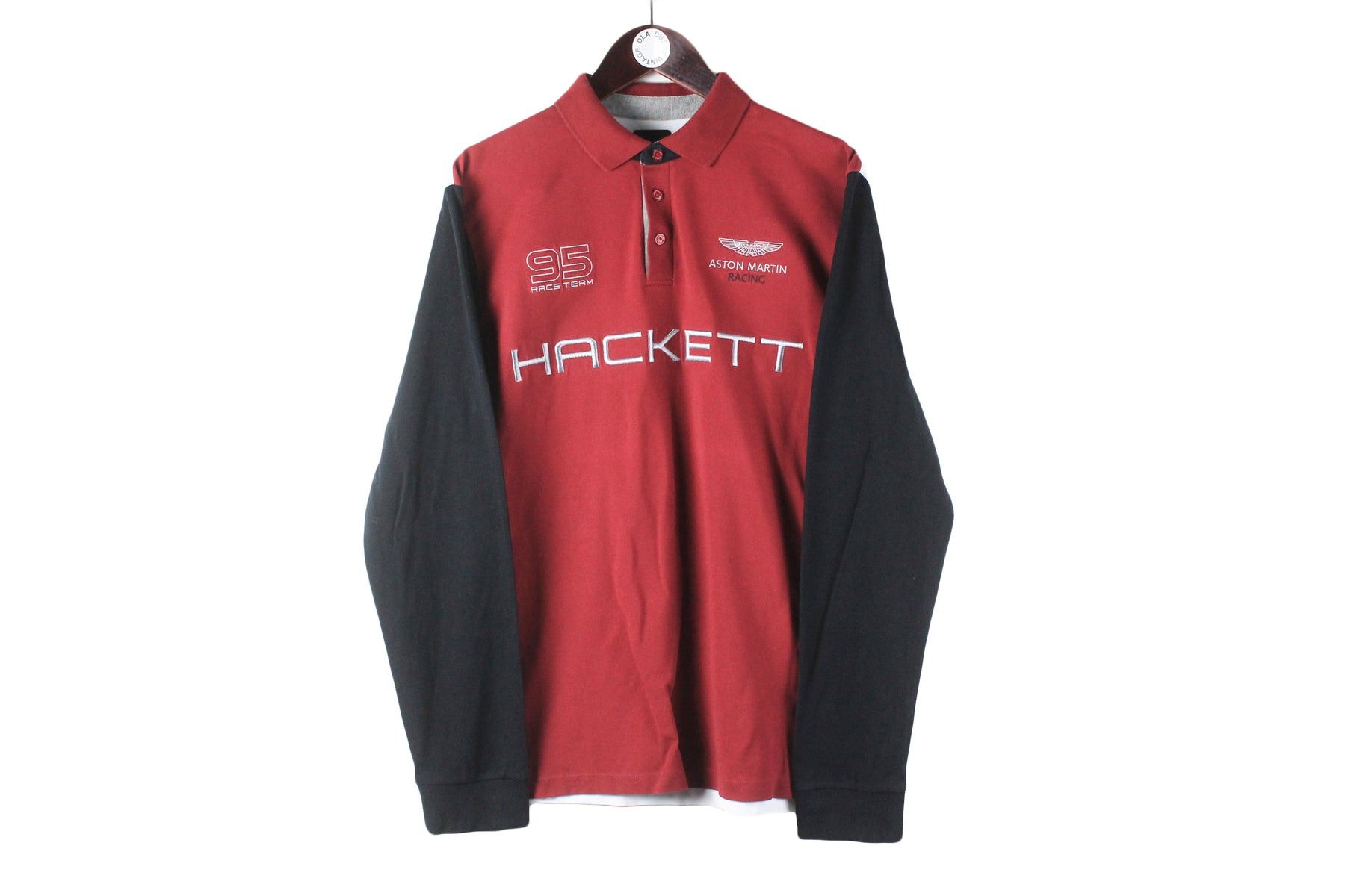 Hackett Hackett x Aston Martin Long Sleeve Polo T-Shirt Large Size US L / EU 52-54 / 3 - 1 Thumbnail