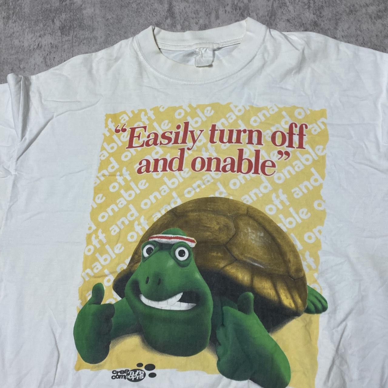 Other White vintage 90s Turtle T-shirt Size US L / EU 52-54 / 3 - 2 Thumbnail