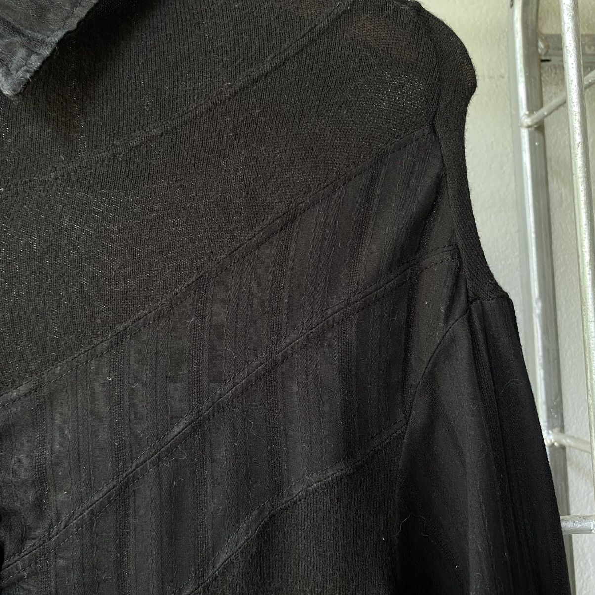 Japanese Brand A/T Black Contrast-Stitch Button-Up Shirt Size S / US 4 / IT 40 - 7 Thumbnail