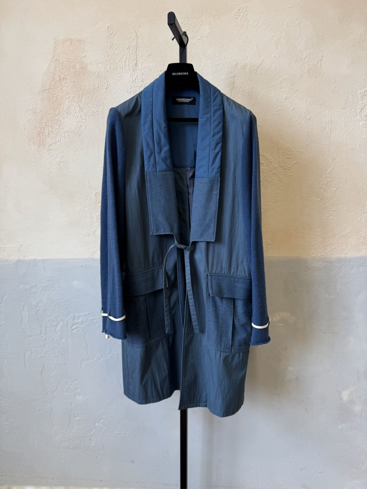 Undercover AW20 RUNWAY KIMONO SAMURAI CLOAK JACKET DENIM Size US L / EU 52-54 / 3 - 1 Thumbnail