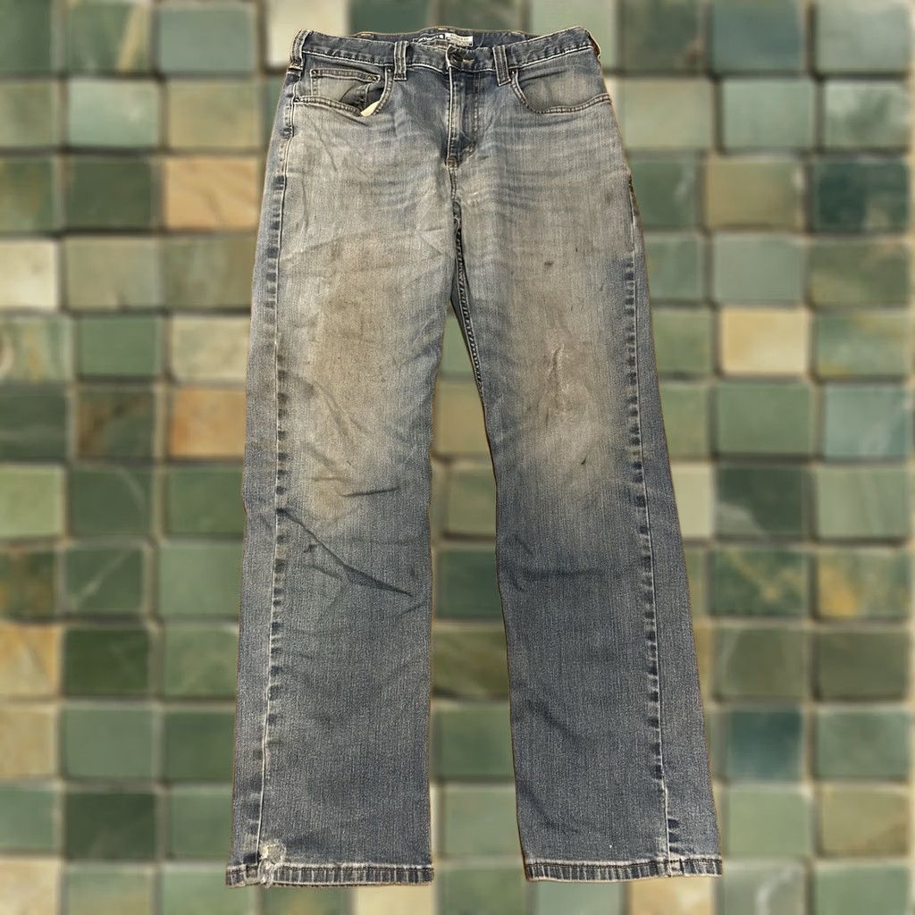 Carhartt Jeans Mens Relaxed Fit Rugged Flex Workwear Blue Size 32x32 BD2804-M