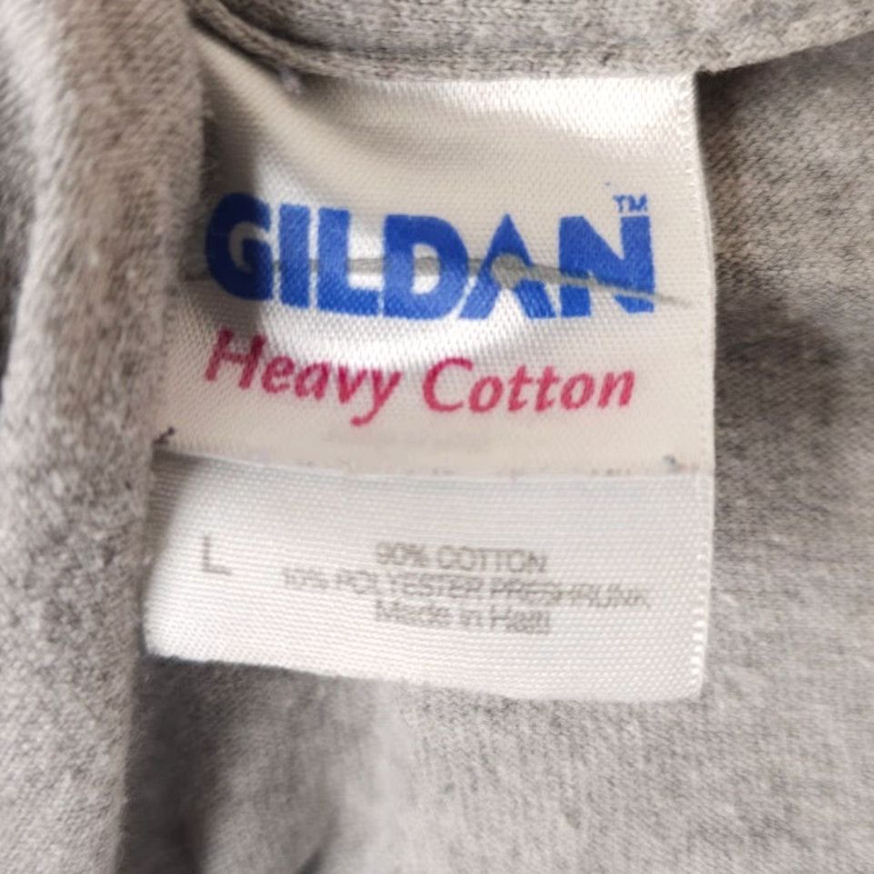 Gildan VINTAGE The Cave Bodybuilding T Shirt Mens Size Large Gray Where Beasts Are Made Shirt Mens Large Gray Size US L / EU 52-54 / 3 - 6 Thumbnail