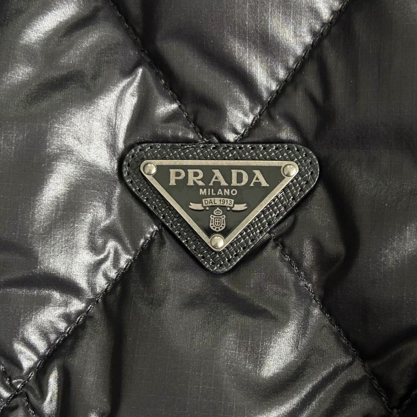 Prada Prada 25 New Black 2-Faced Stitched Hooded Down M Size US M / EU 48-50 / 2 - 6 Thumbnail