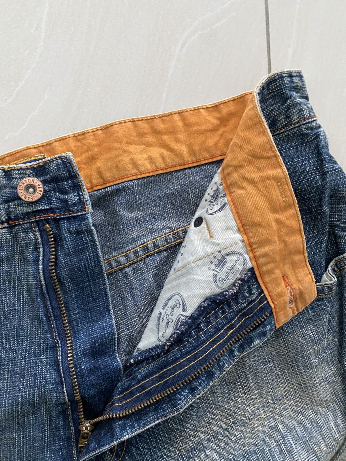 Japanese Brand PEPE JEANS patcwork style Baggy denim pants Kapital style Size US 30 / EU 46 - 11 Thumbnail