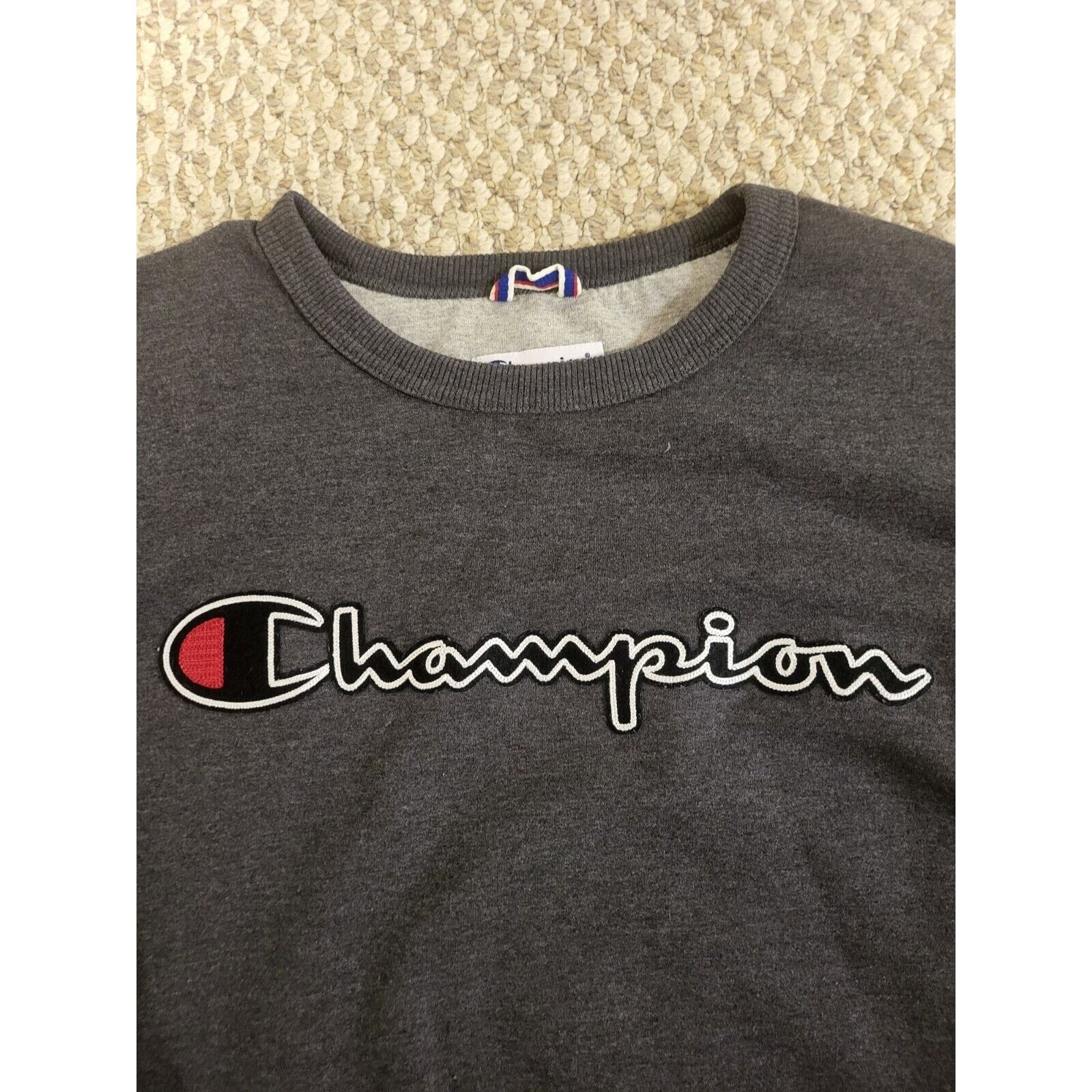 Champion Champion Classic Logo Grey Mens Sweatshirt Size Large Size US L / EU 52-54 / 3 - 2 Thumbnail